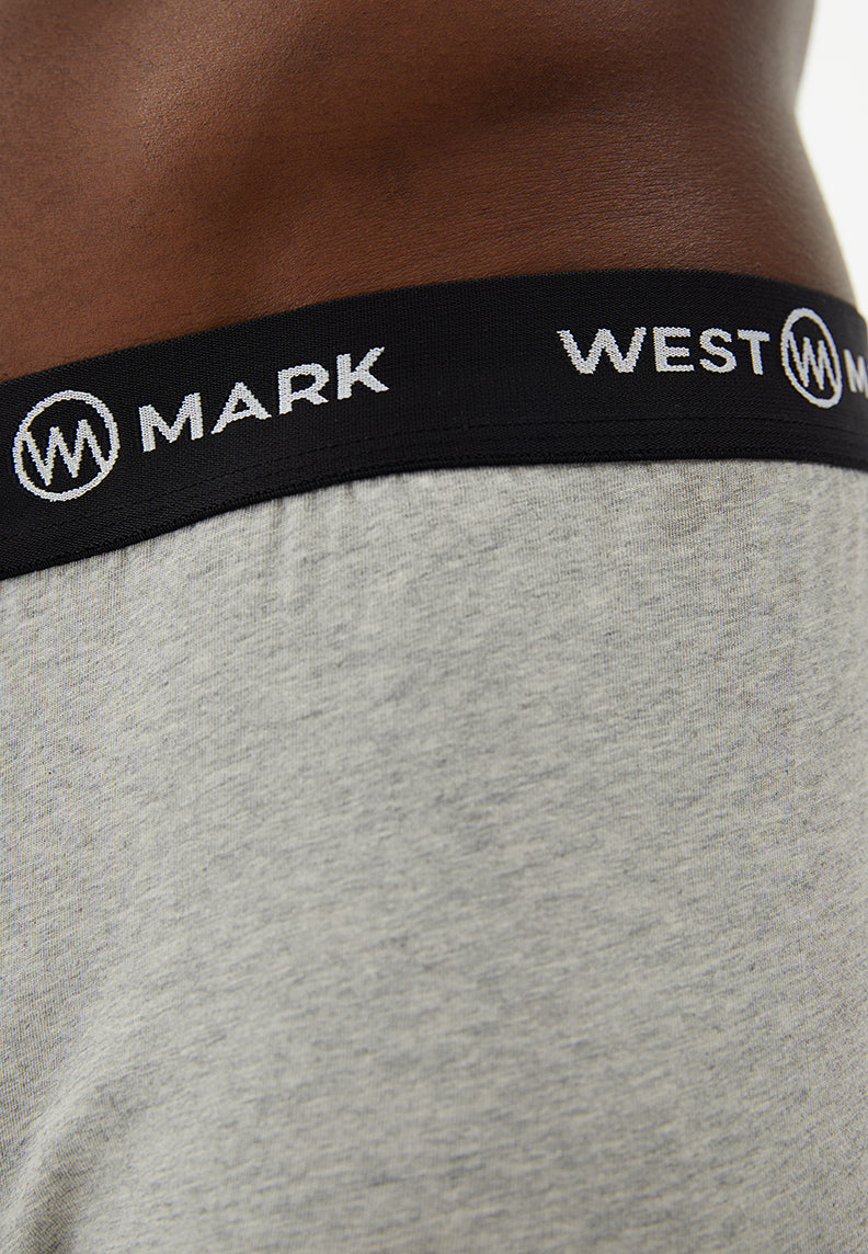 OSCAR TRUNK 3-PACK in Navy, Bordeaux, Grey Melange - Underwear - Westmark London EU(TR) Store Organik Pamuklu Sürdürülebilir Moda