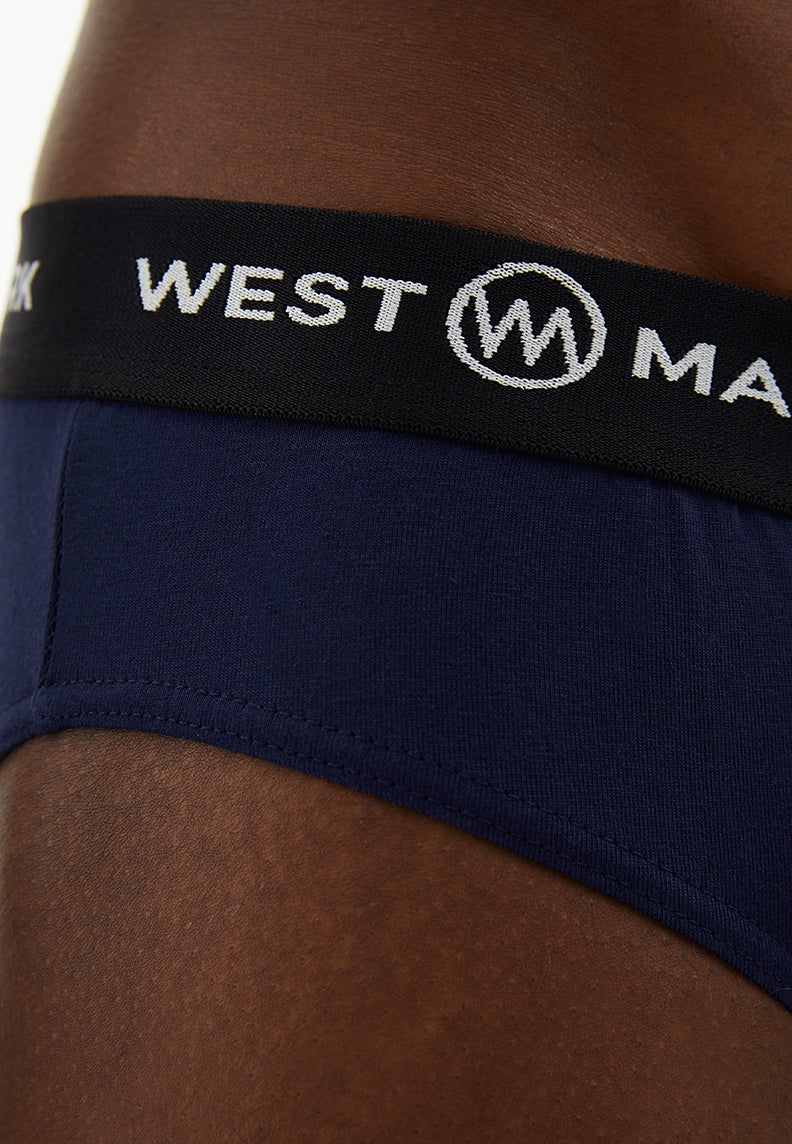 LOGAN BRIEF 3-PACK in Black, Khaki, Navy - Underwear - Westmark London EU(TR) Store Organik Pamuklu Sürdürülebilir Moda