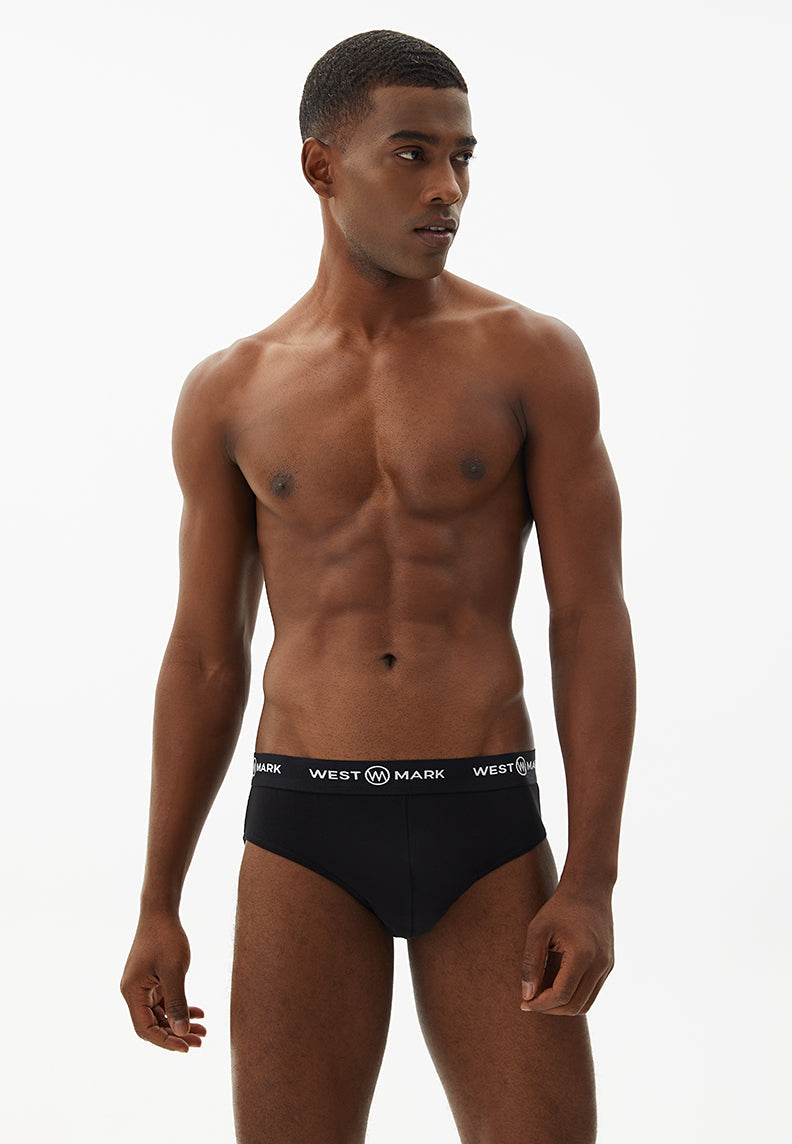 LOGAN BRIEF 3-PACK in Black, Khaki, Navy - Underwear - Westmark London EU(TR) Store Organik Pamuklu Sürdürülebilir Moda