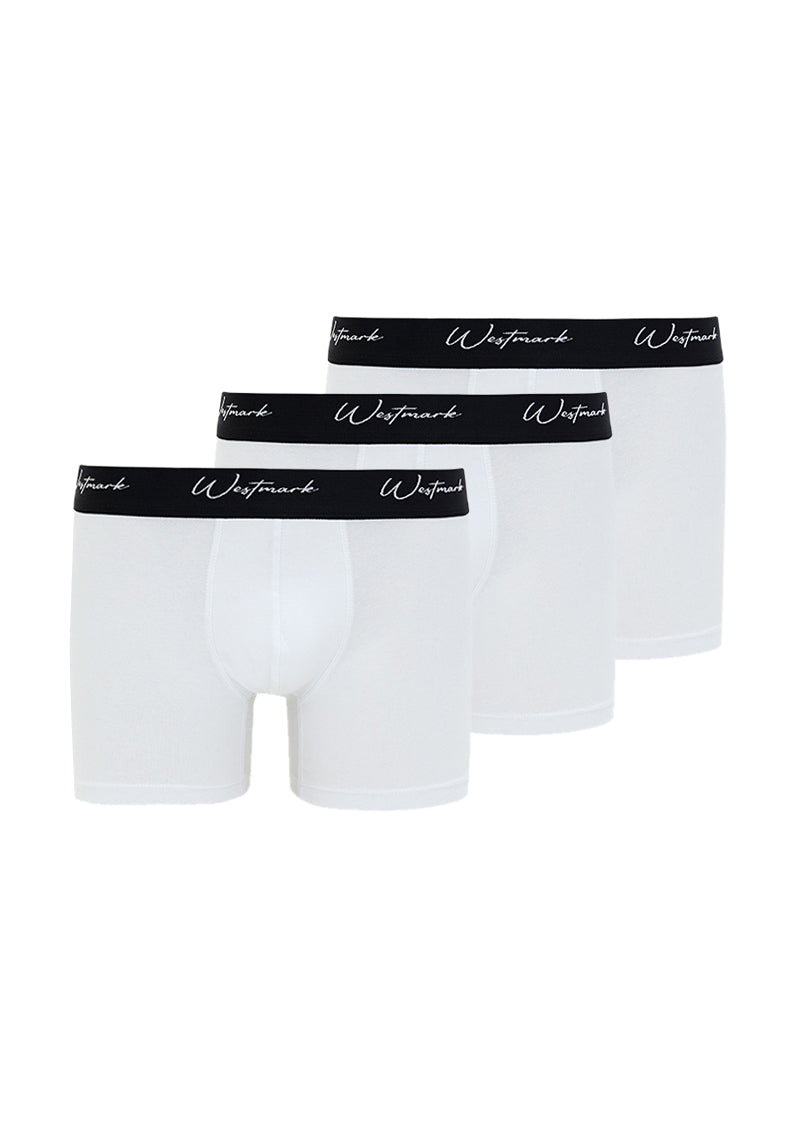 LUCAS TRUNK 3-PACK in White - Underwear - Westmark London EU(TR) Store Organik Pamuklu Sürdürülebilir Moda