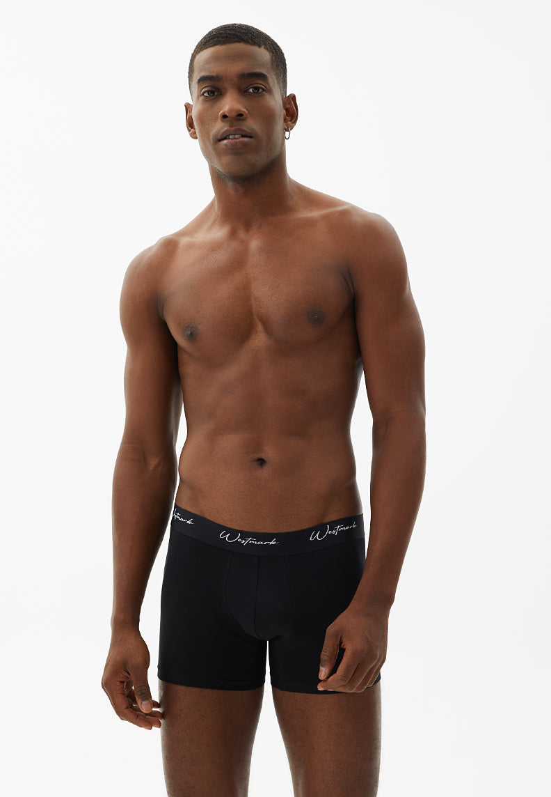 LUCAS TRUNK 3-PACK in Black, White, Grey Melange - Underwear - Westmark London EU(TR) Store Organik Pamuklu Sürdürülebilir Moda