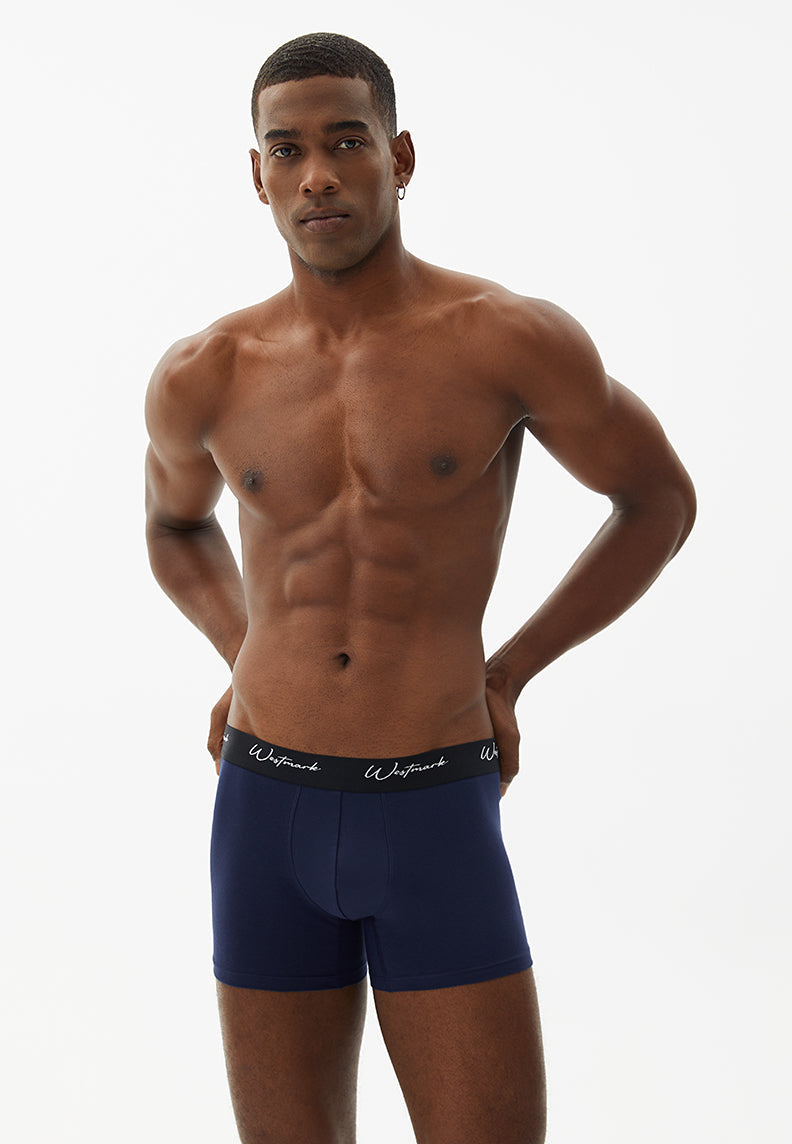 LUCAS TRUNK 3-PACK in Khaki, White, Navy - Underwear - Westmark London EU(TR) Store Organik Pamuklu Sürdürülebilir Moda