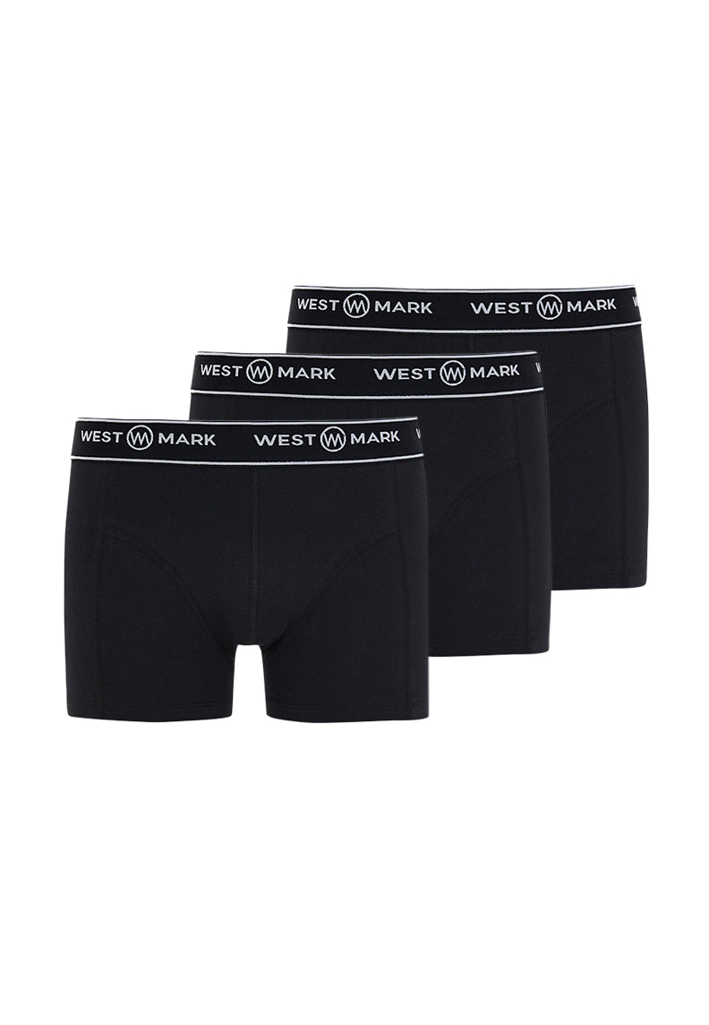 ATLAS TRUNK 3-PACK in Black- Underwear - Westmark London EU(TR) Store Organik Pamuklu Sürdürülebilir Moda