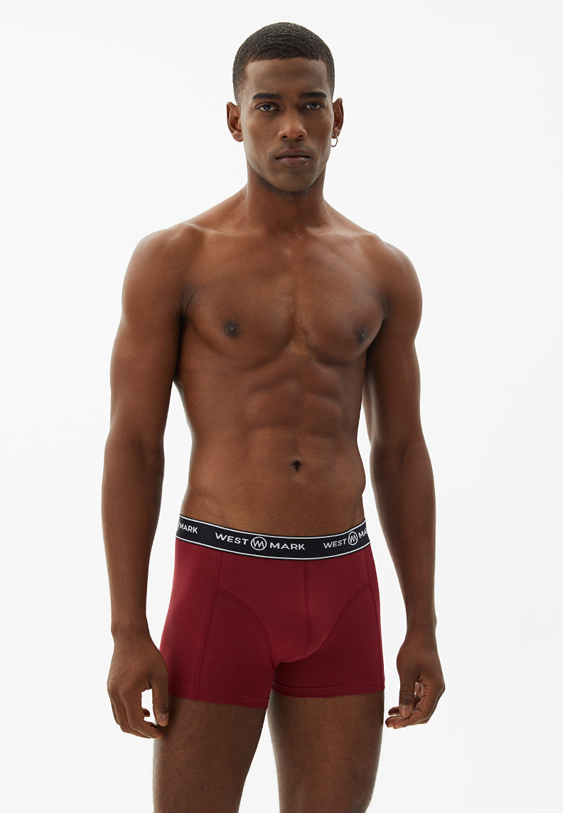 ATLAS TRUNK 3-PACK in White, Khaki, Bordeaux - Underwear - Westmark London EU(TR) Store Organik Pamuklu Sürdürülebilir Moda