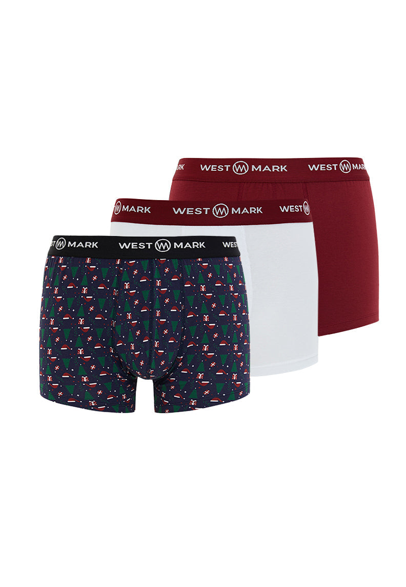 OSCAR TRUNK 3-PACK X-MAS BOX SANTA - Underwear - Westmark London EU(TR) Store Organik Pamuklu Sürdürülebilir Moda