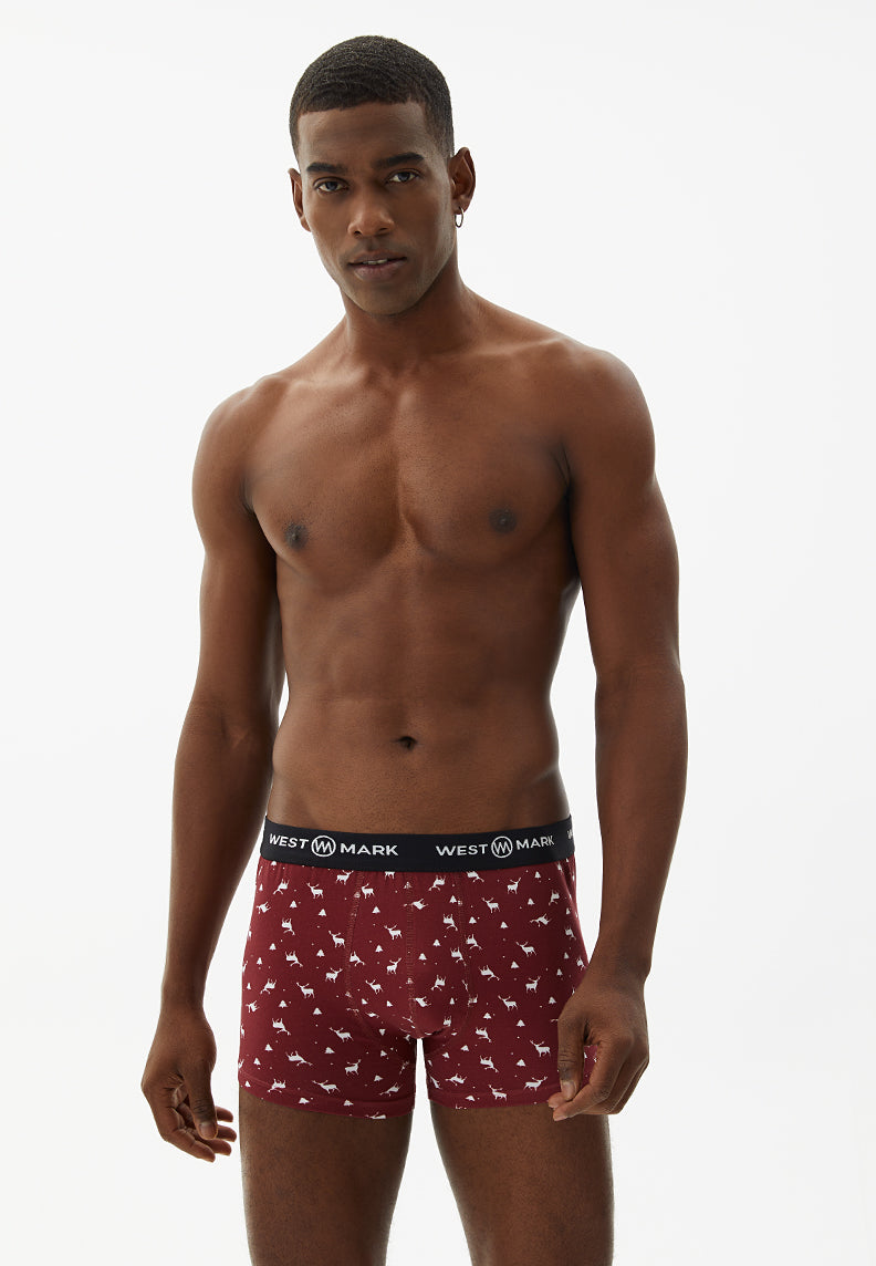 OSCAR TRUNK 3-PACK X-MAS BOX DEER - Underwear - Westmark London EU(TR) Store Organik Pamuklu Sürdürülebilir Moda