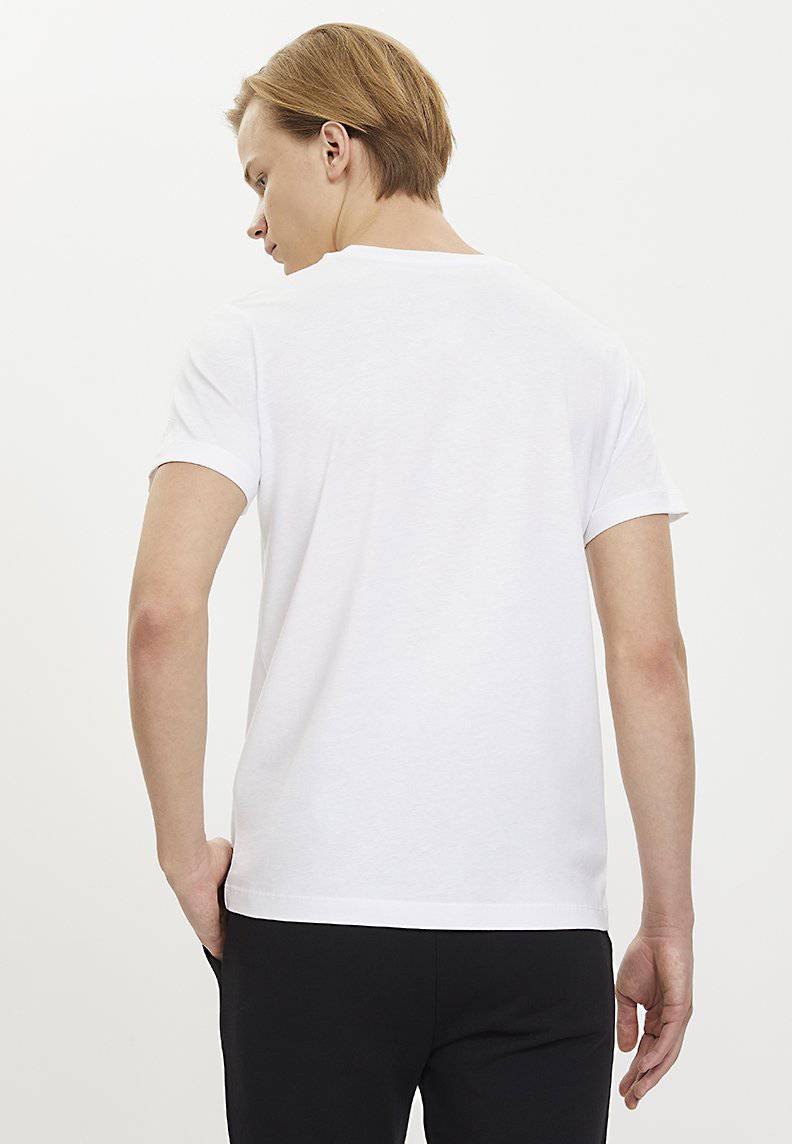 WHITE LINE ART TEE - T-Shirt - Westmark London EU(TR) Store Organik Pamuklu Sürdürülebilir Moda