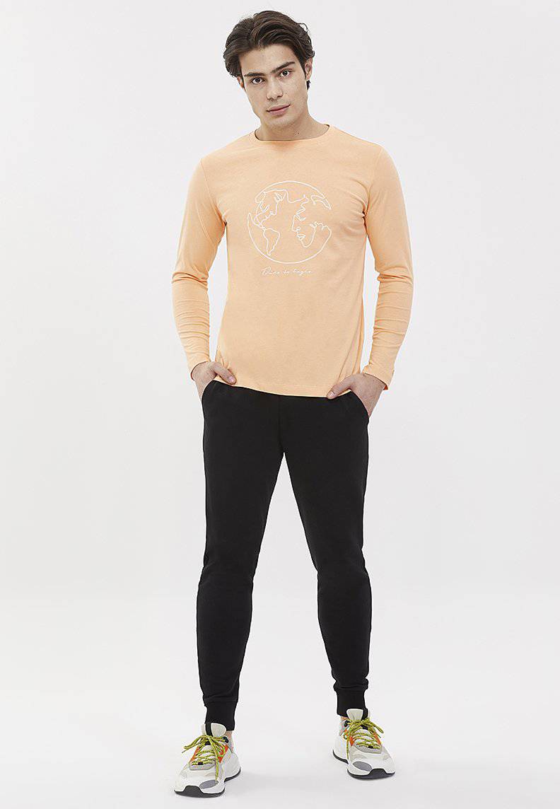 WORLD MAP TEE L/S - T-Shirt - Westmark London EU(TR) Store Organik Pamuklu Sürdürülebilir Moda