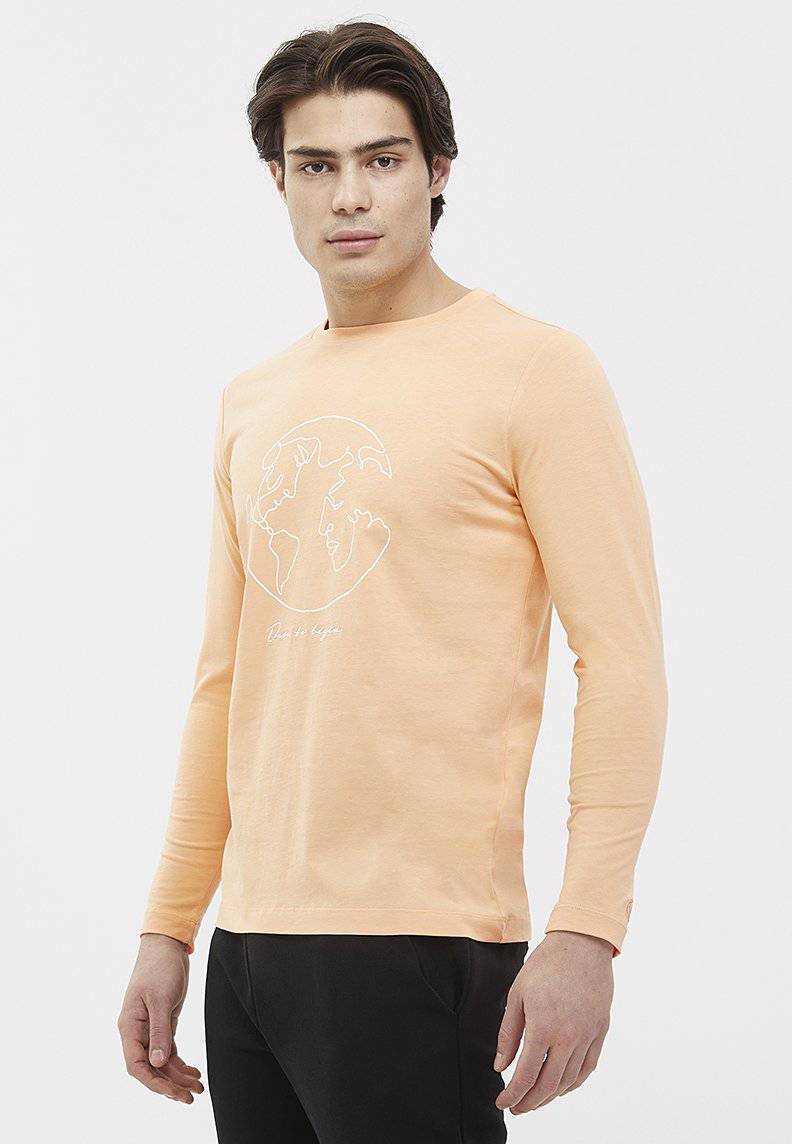 WORLD MAP TEE L/S - T-Shirt - Westmark London EU(TR) Store Organik Pamuklu Sürdürülebilir Moda