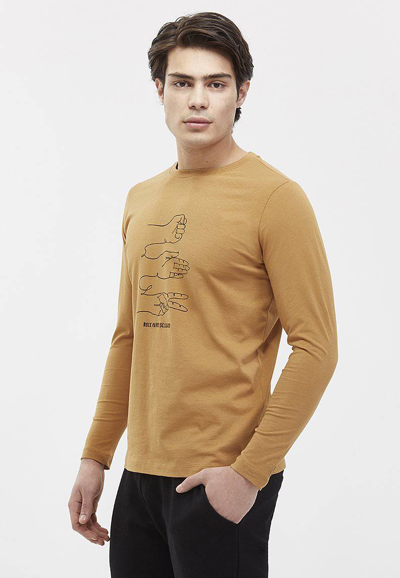 ROCK PAPER SCISSORS TEE L/S - T-Shirt - Westmark London EU(TR) Store Organik Pamuklu Sürdürülebilir Moda