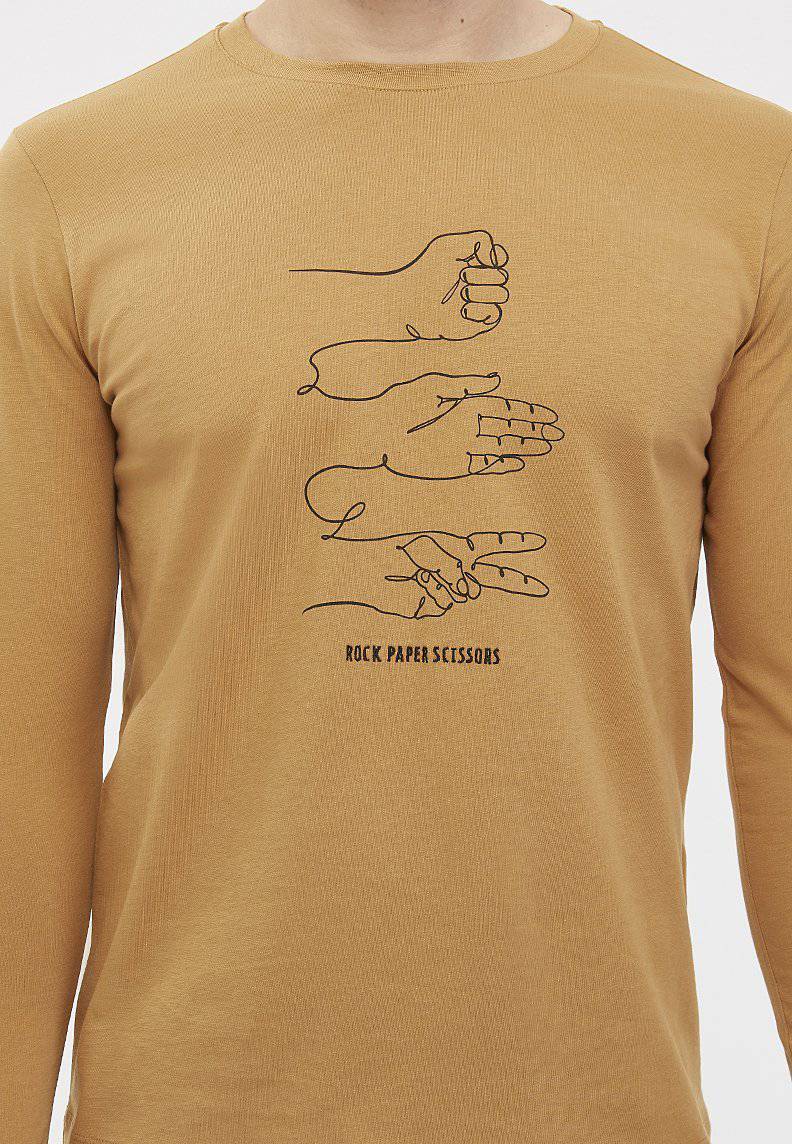 ROCK PAPER SCISSORS TEE L/S - T-Shirt - Westmark London EU(TR) Store Organik Pamuklu Sürdürülebilir Moda