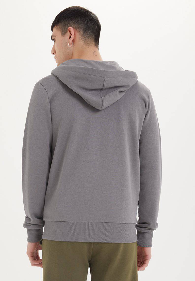 ESSENTIALS ZIP HOODIE in Charcoal Gray - Sweatshirt - Westmark London EU(TR) Store Organik Pamuklu Sürdürülebilir Moda