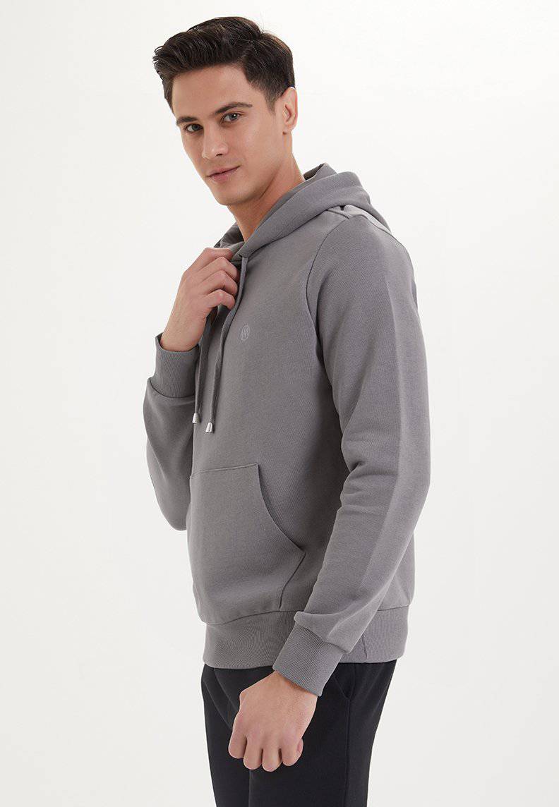 ESSENTIALS HOODIE in Charcoal Grey - Sweatshirt - Westmark London EU(TR) Store Organik Pamuklu Sürdürülebilir Moda