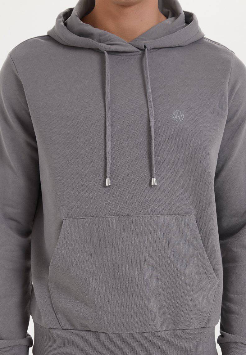 ESSENTIALS HOODIE in Charcoal Grey - Sweatshirt - Westmark London EU(TR) Store Organik Pamuklu Sürdürülebilir Moda