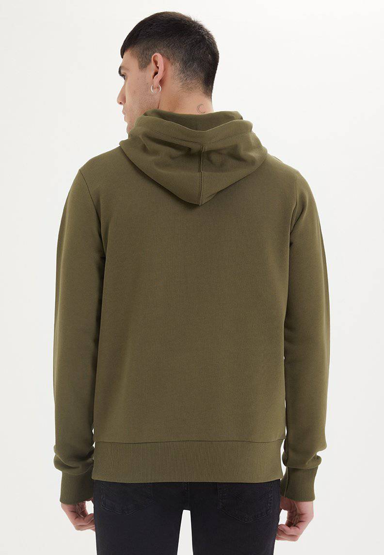 ESSENTIALS HOODIE in Dark Olive - Sweatshirt - Westmark London EU(TR) Store Organik Pamuklu Sürdürülebilir Moda