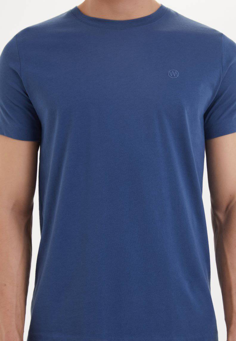 ESSENTIALS O-NECK T-SHIRT in Dark Denim - T-Shirt - Westmark London EU(TR) Store Organik Pamuklu Sürdürülebilir Moda