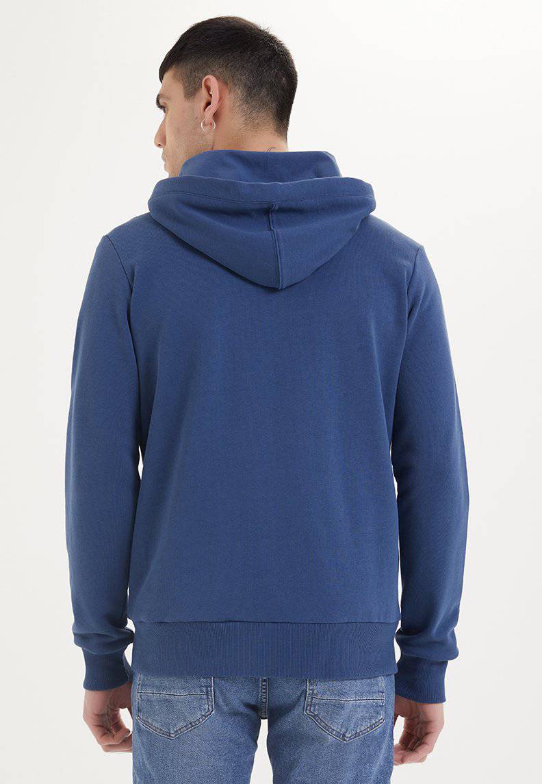 ESSENTIALS ZIP HOODIE in Dark Denim - Sweatshirt - Westmark London EU(TR) Store Organik Pamuklu Sürdürülebilir Moda