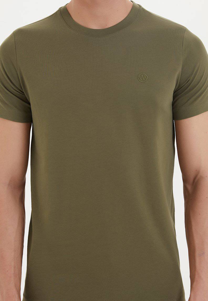 ESSENTIALS O-NECK T-SHIRT in Dark Olive - T-Shirt - Westmark London EU(TR) Store Organik Pamuklu Sürdürülebilir Moda