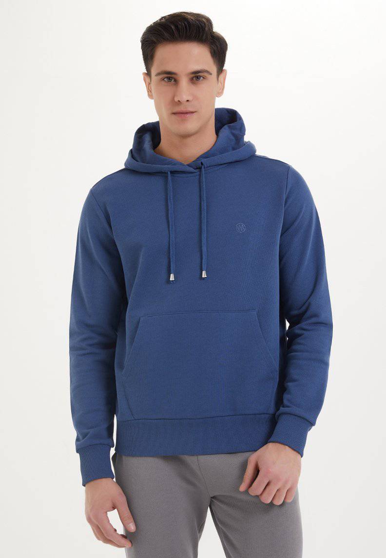 ESSENTIALS HOODIE in Dark Denim - Sweatshirt - Westmark London EU(TR) Store Organik Pamuklu Sürdürülebilir Moda