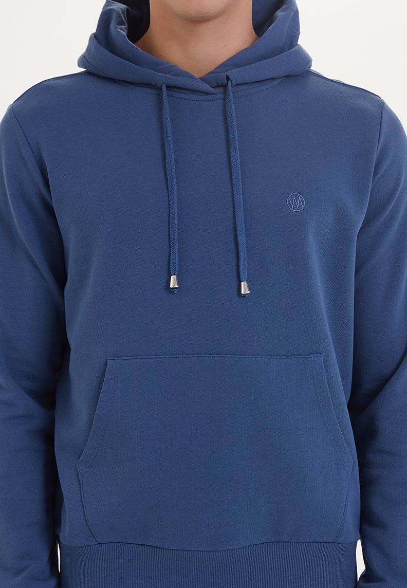 ESSENTIALS HOODIE in Dark Denim - Sweatshirt - Westmark London EU(TR) Store Organik Pamuklu Sürdürülebilir Moda
