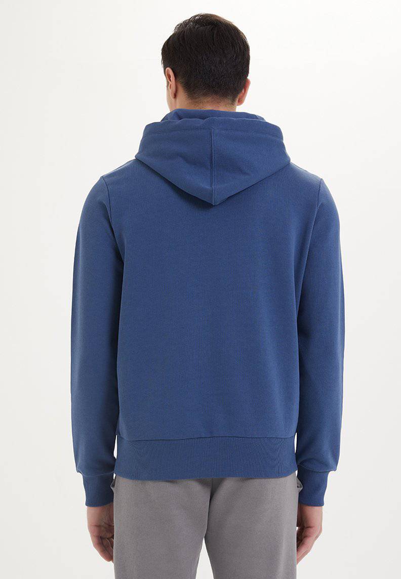 ESSENTIALS HOODIE in Dark Denim - Sweatshirt - Westmark London EU(TR) Store Organik Pamuklu Sürdürülebilir Moda