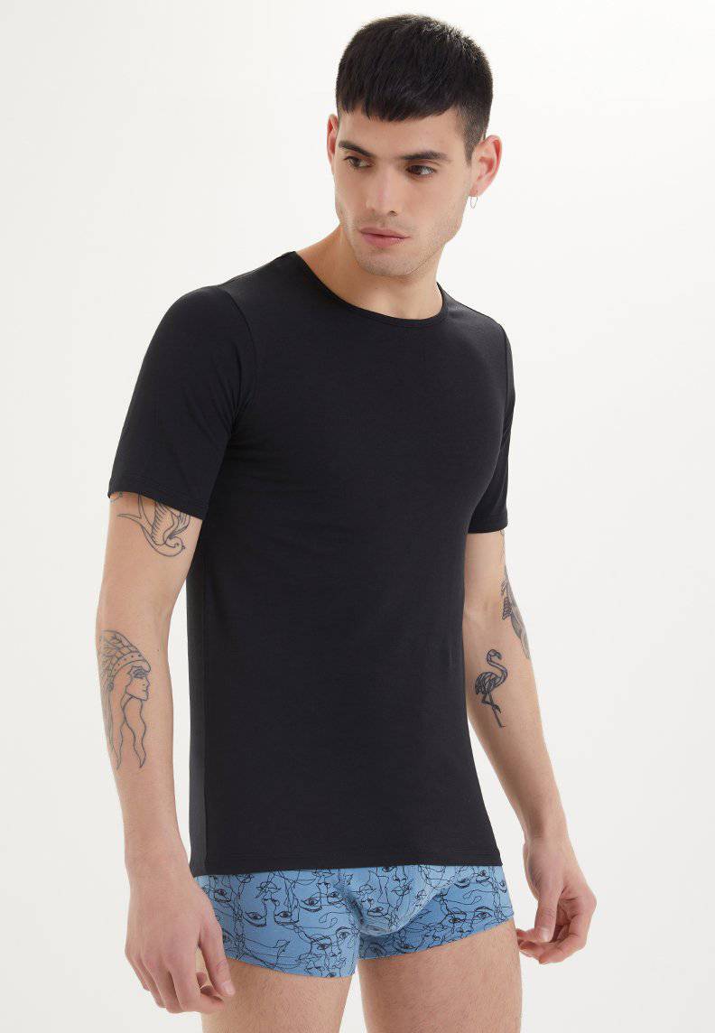 SHIRTS O-NECK in Black - Underwear - Westmark London EU(TR) Store Organik Pamuklu Sürdürülebilir Moda