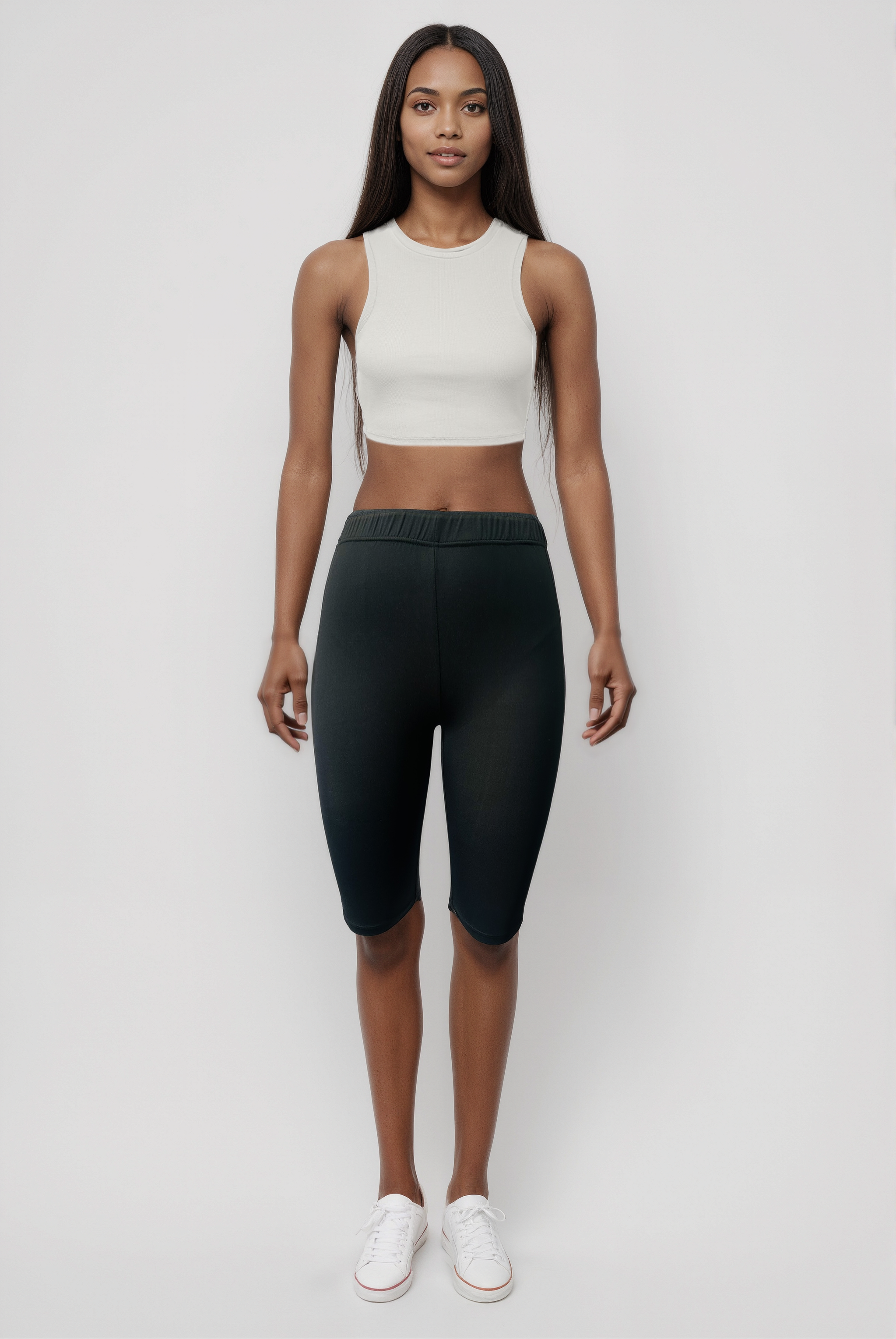 Siyah Polyester Elastan Karışımlı Kadın Biker Şort LUCINE BIKE SHORTS - Shorts - Westmark London EU(TR) Store Organik Pamuklu Sürdürülebilir Moda