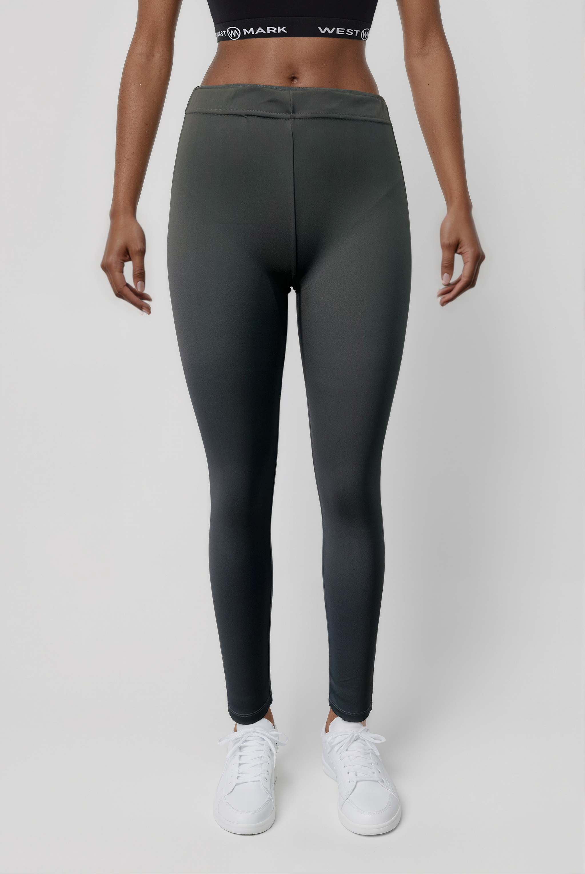 Koyu Gri Polyester Lastikli Bel Kadın Tayt Lillian Long Legging - Sweatpant - Westmark London EU(TR) Store Organik Pamuklu Sürdürülebilir Moda