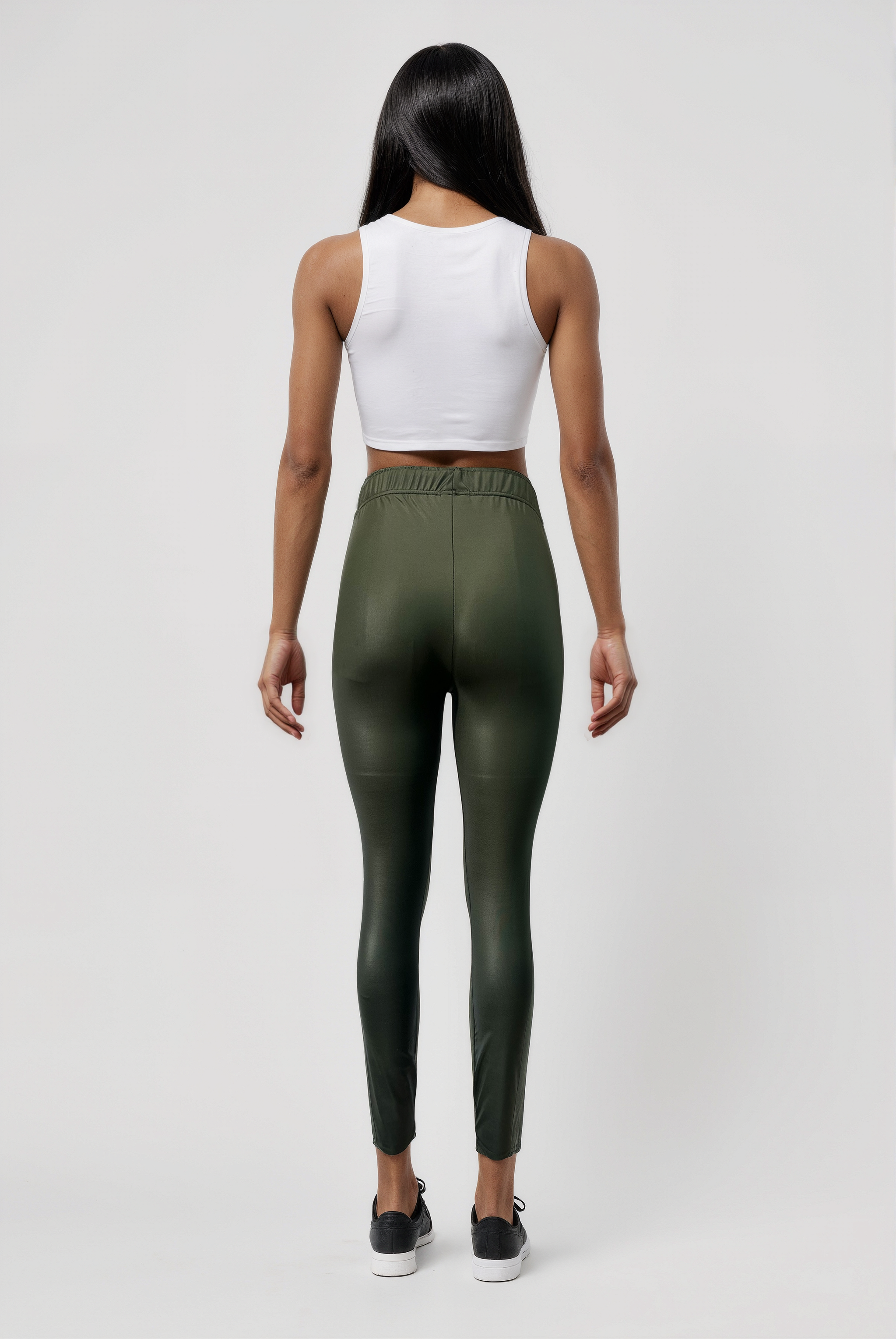 Koyu Kahve Polyester Elastan Karışımı Lastikli Bel Kadın Tayt Lillian Long Legging - Sweatpant - Westmark London EU(TR) Store Organik Pamuklu Sürdürülebilir Moda