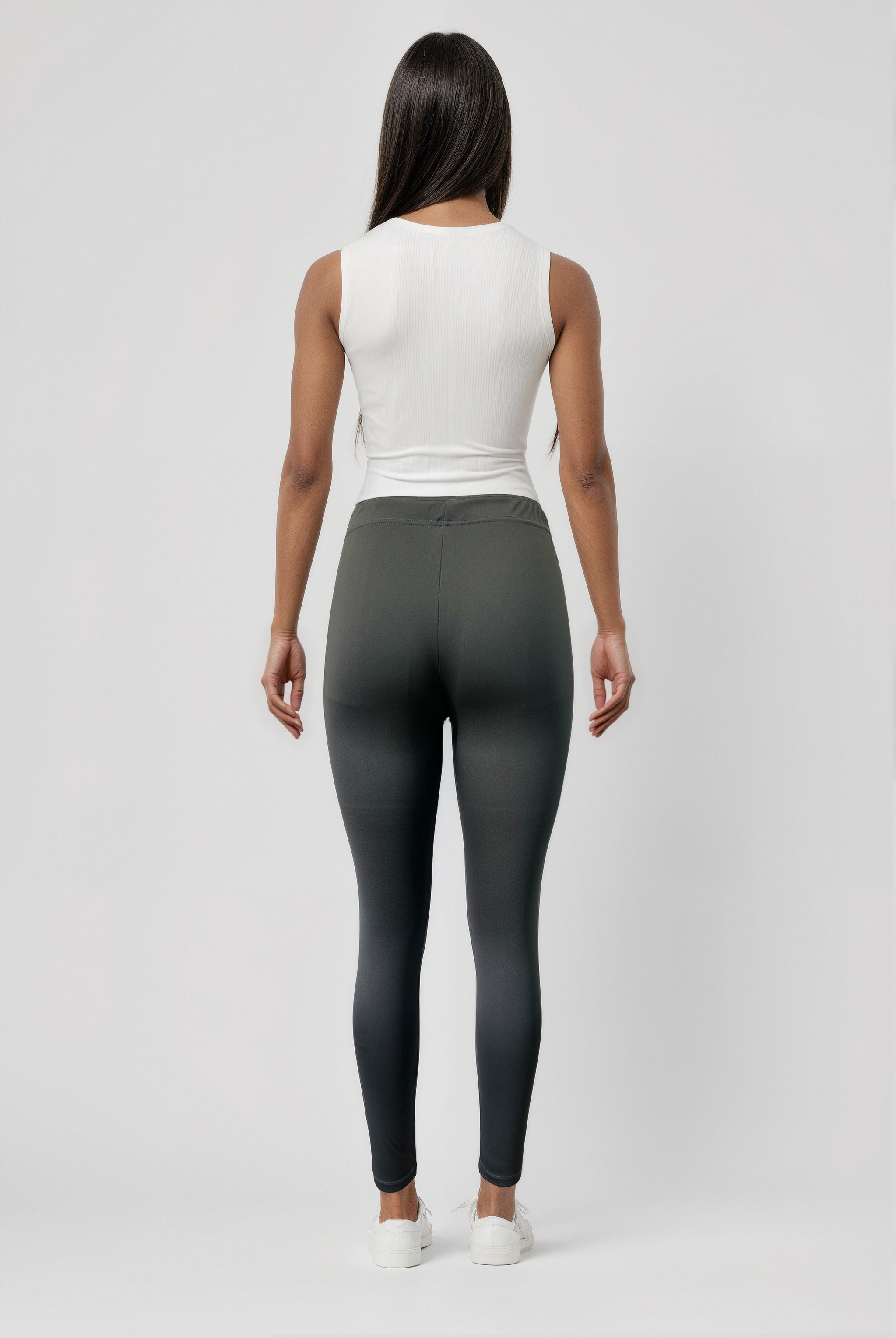 Koyu Gri Polyester Lastikli Bel Kadın Tayt Lillian Long Legging - Sweatpant - Westmark London EU(TR) Store Organik Pamuklu Sürdürülebilir Moda