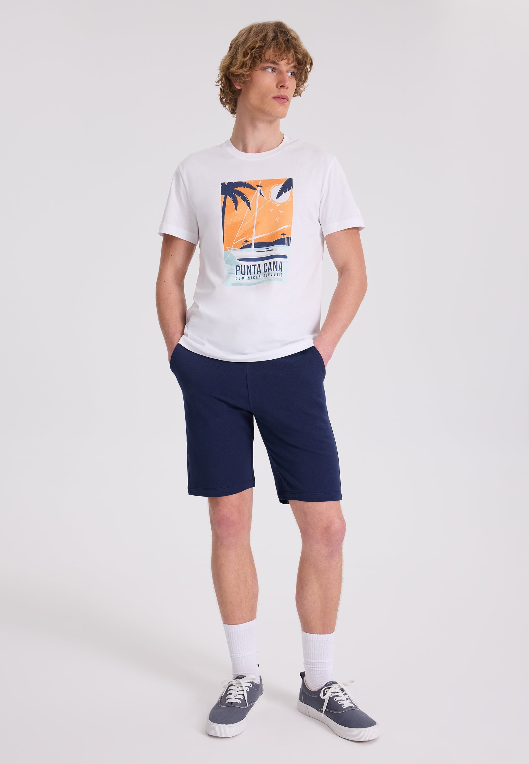 Lacivert Pamuklu Regular Fit Erkek Şort CORE - Shorts - Westmark London EU(TR) Store Organik Pamuklu Sürdürülebilir Moda