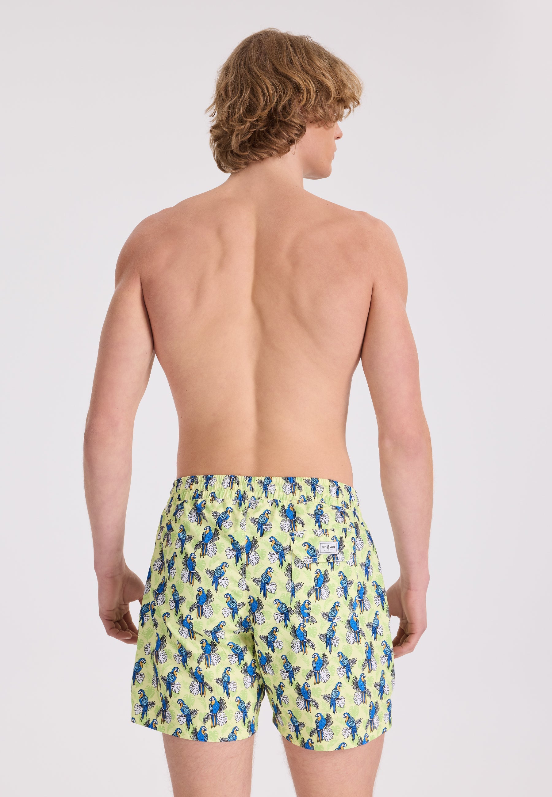 Yeşil Papağan Baskılı Regular Fit Erkek Deniz Şortu WMANIMAL - Swim Shorts - Westmark London EU(TR) Store Organik Pamuklu Sürdürülebilir Moda