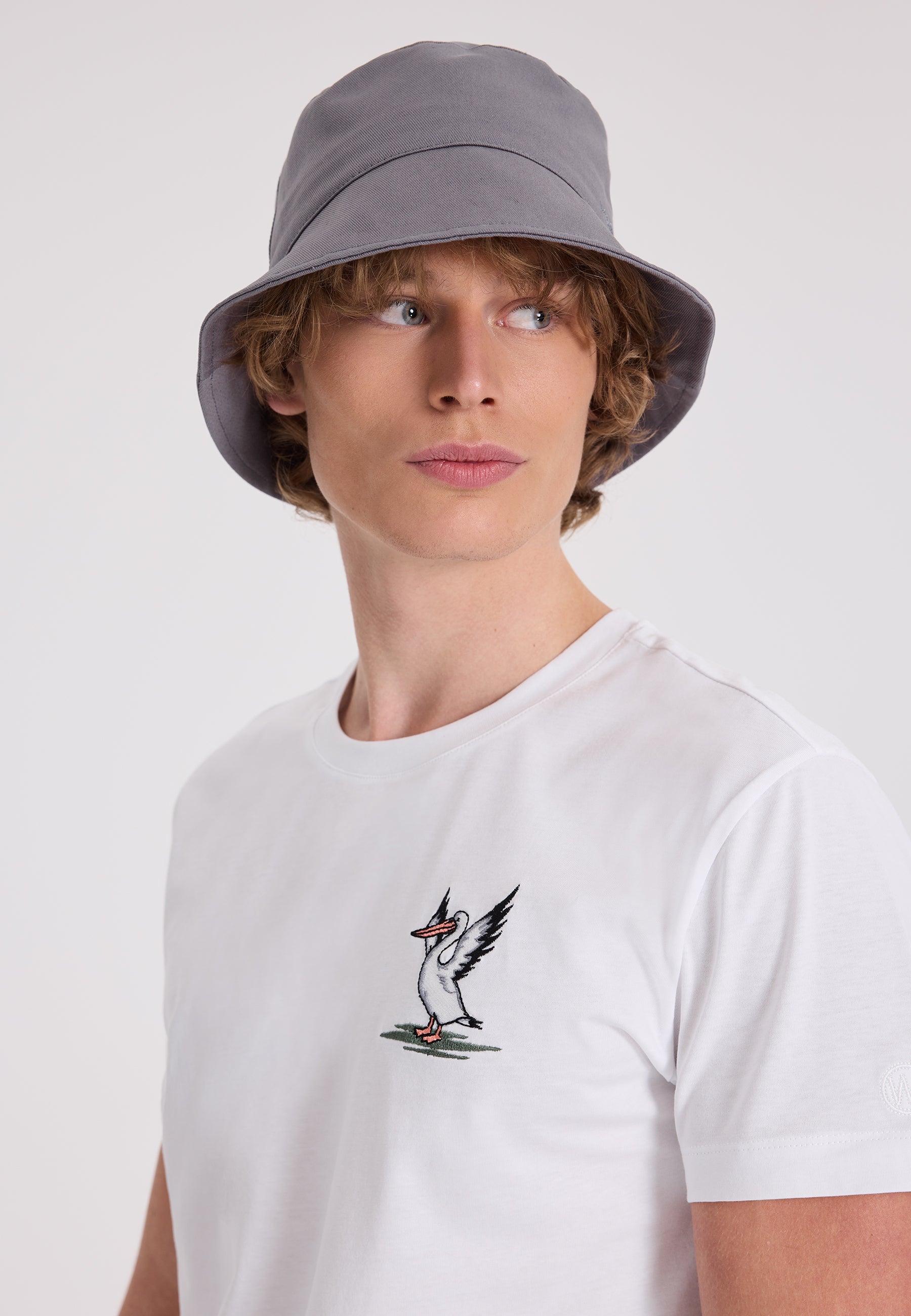 Gri Pamuklu Bucket Şapka WMBOBBY - Hat - Westmark London EU(TR) Store Organik Pamuklu Sürdürülebilir Moda