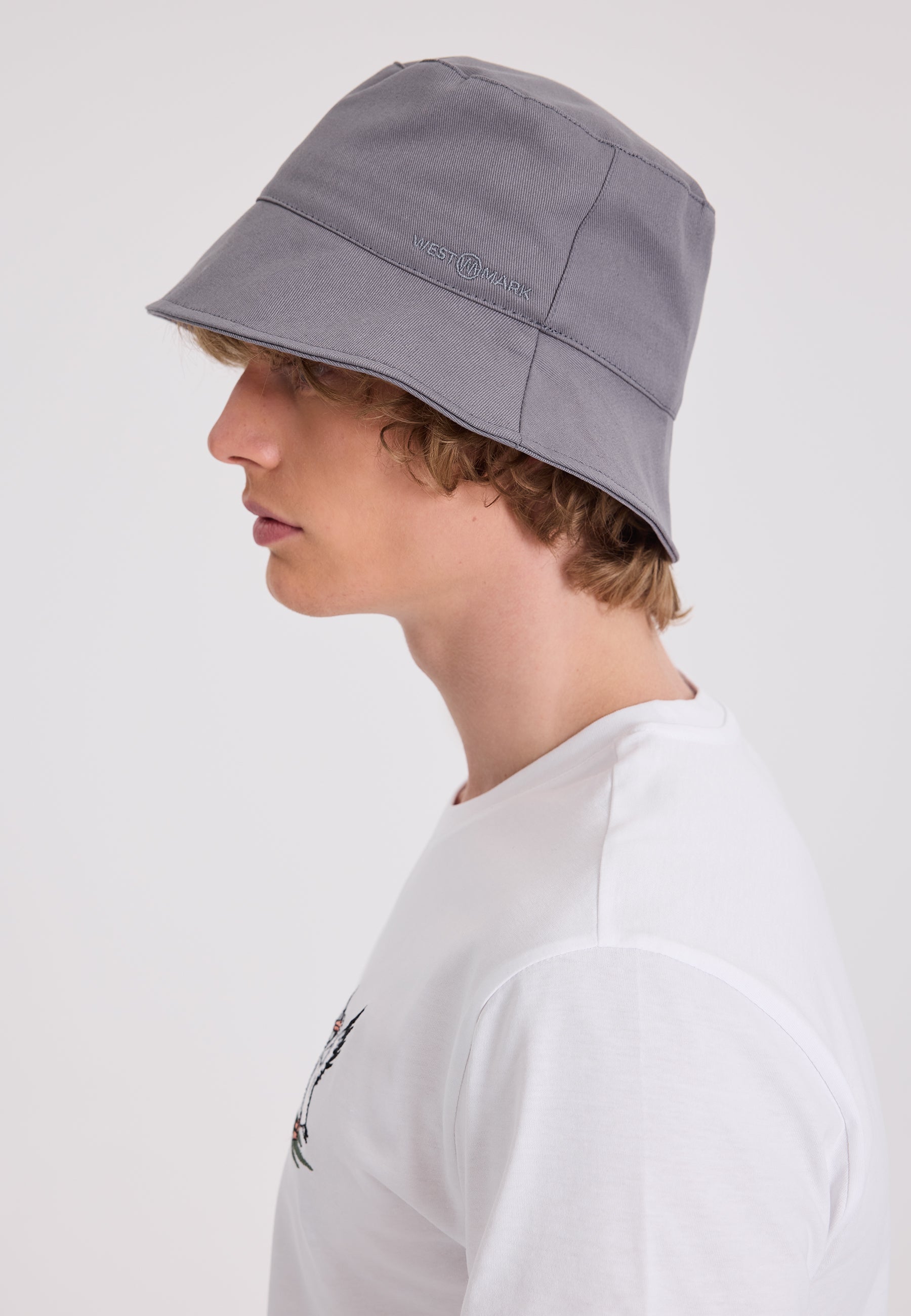Gri Pamuklu Bucket Şapka WMBOBBY - Hat - Westmark London EU(TR) Store Organik Pamuklu Sürdürülebilir Moda