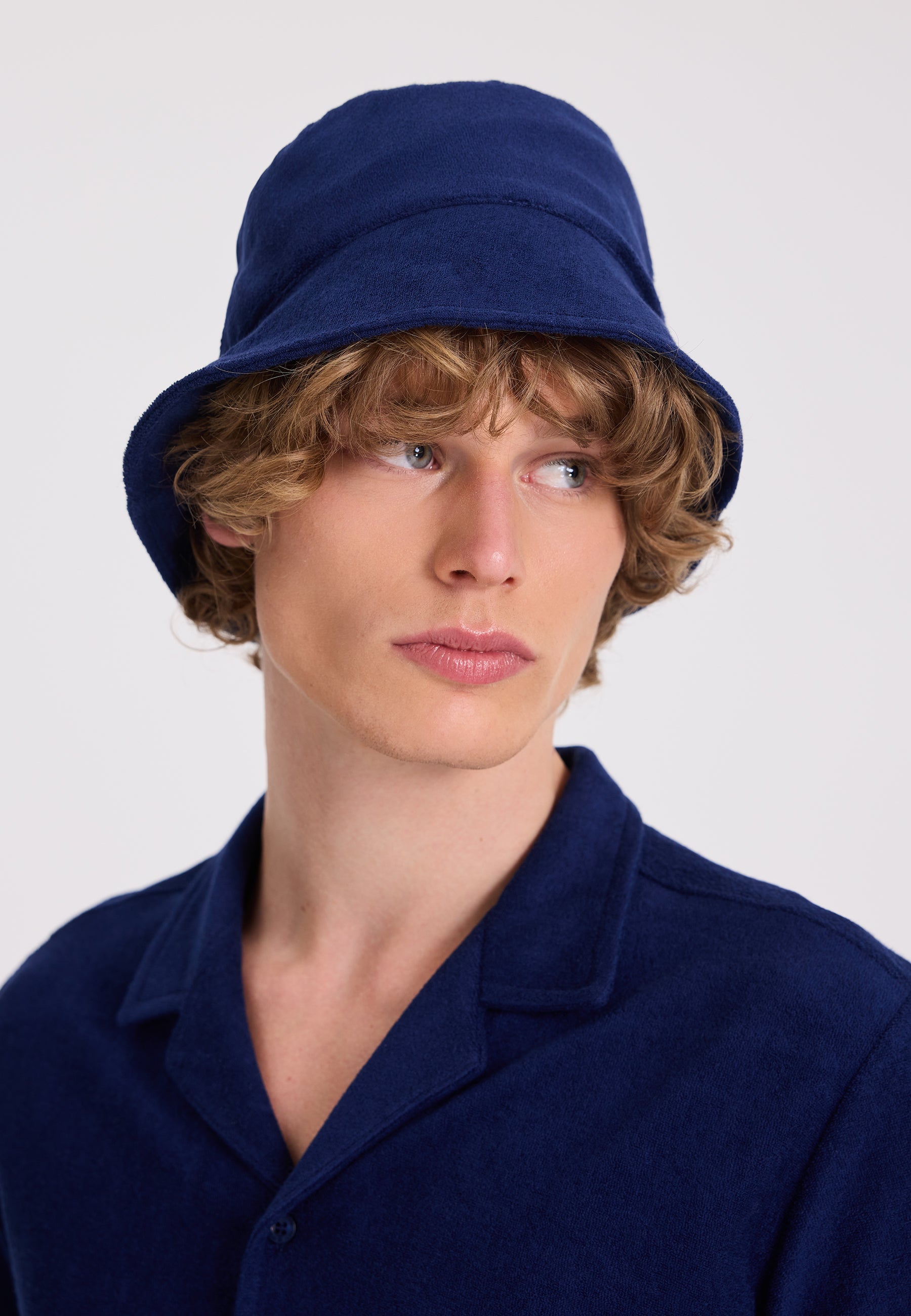 Lacivert Havlu Kumaş Bucket Şapka WMTOWEL - Hat - Westmark London EU(TR) Store Organik Pamuklu Sürdürülebilir Moda