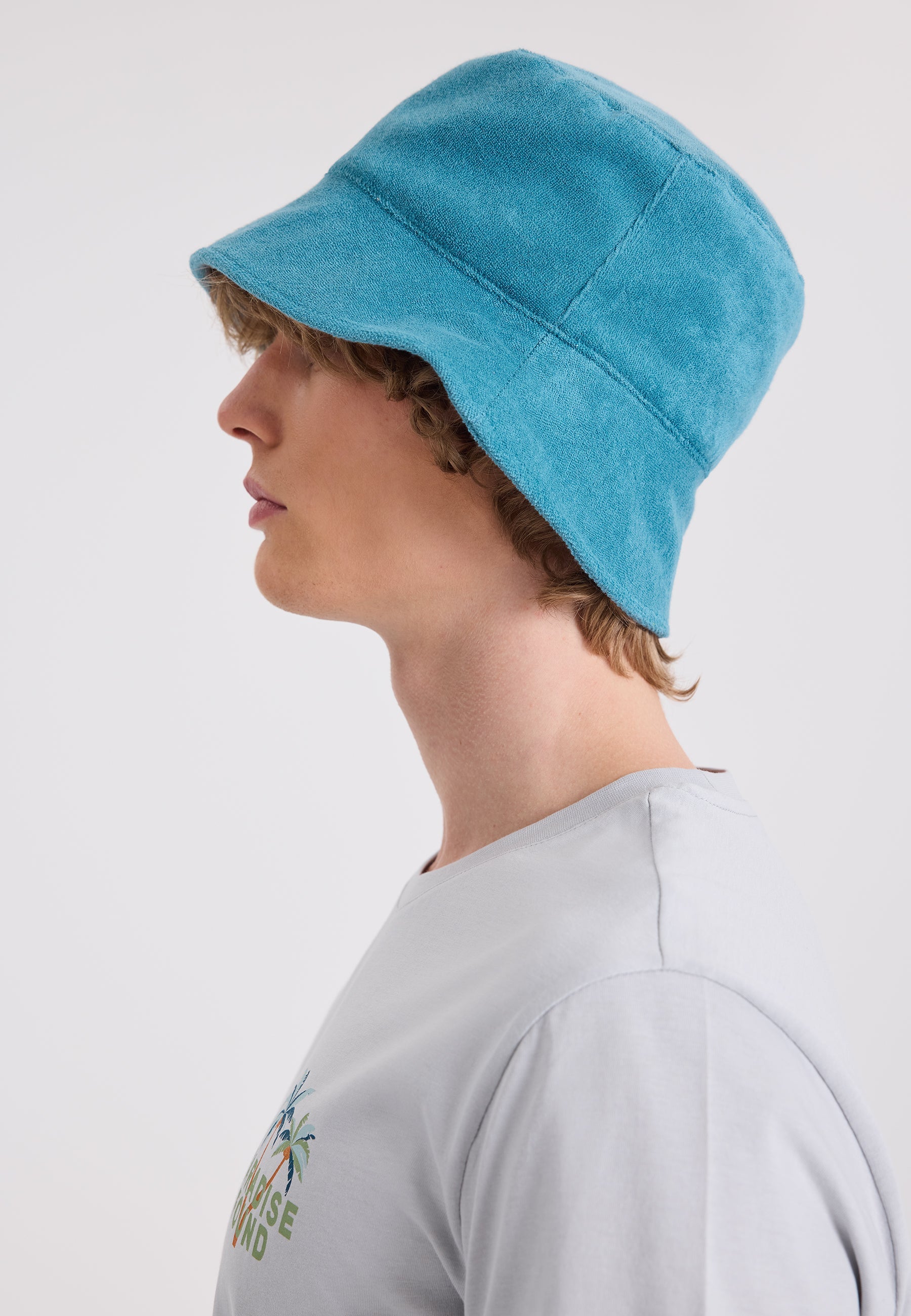 Mavi Havlu Kumaş Bucket Şapka WMTOWEL - Hat - Westmark London EU(TR) Store Organik Pamuklu Sürdürülebilir Moda