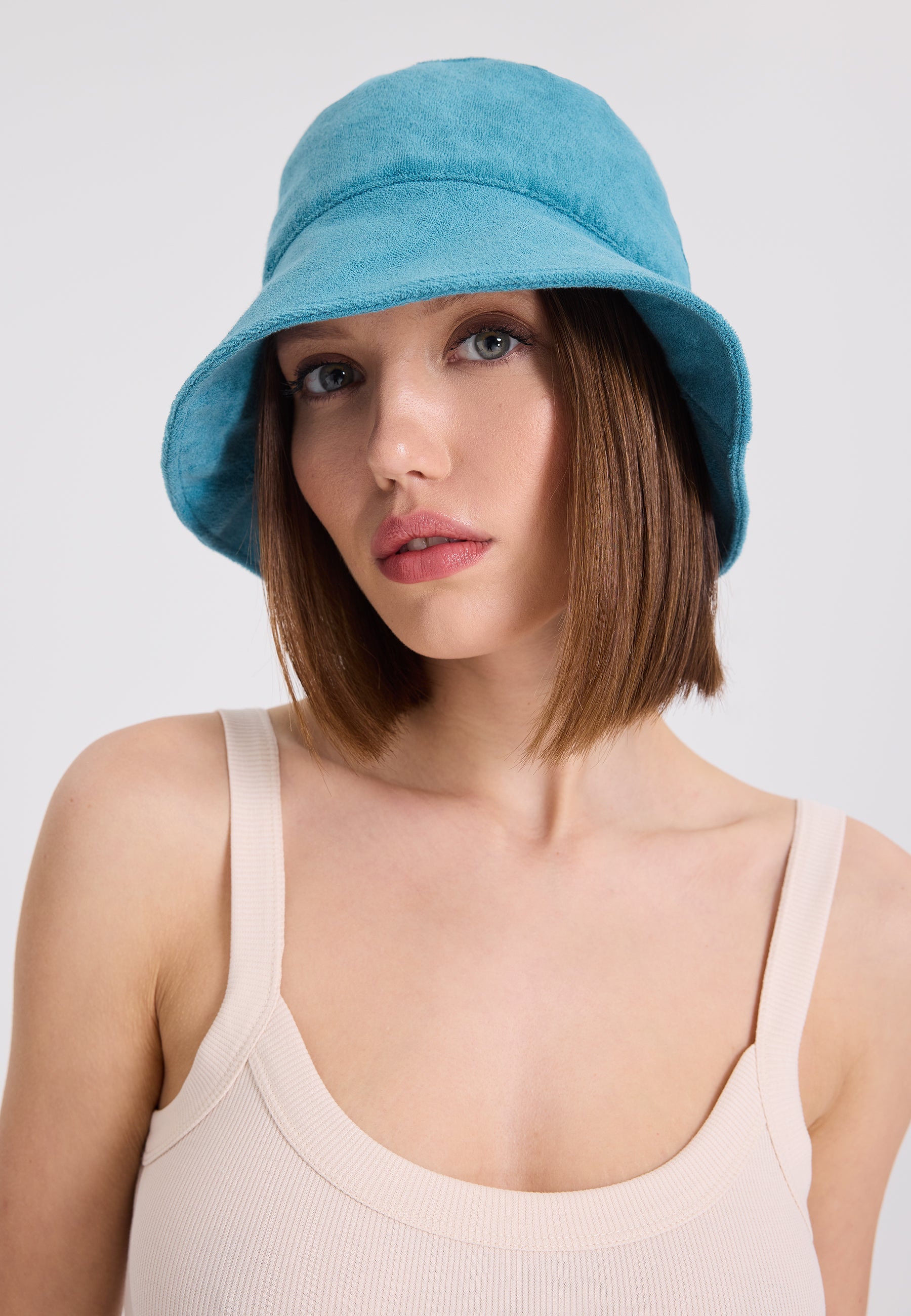 Mavi Havlu Kumaş Bucket Şapka WMTOWEL - Hat - Westmark London EU(TR) Store Organik Pamuklu Sürdürülebilir Moda