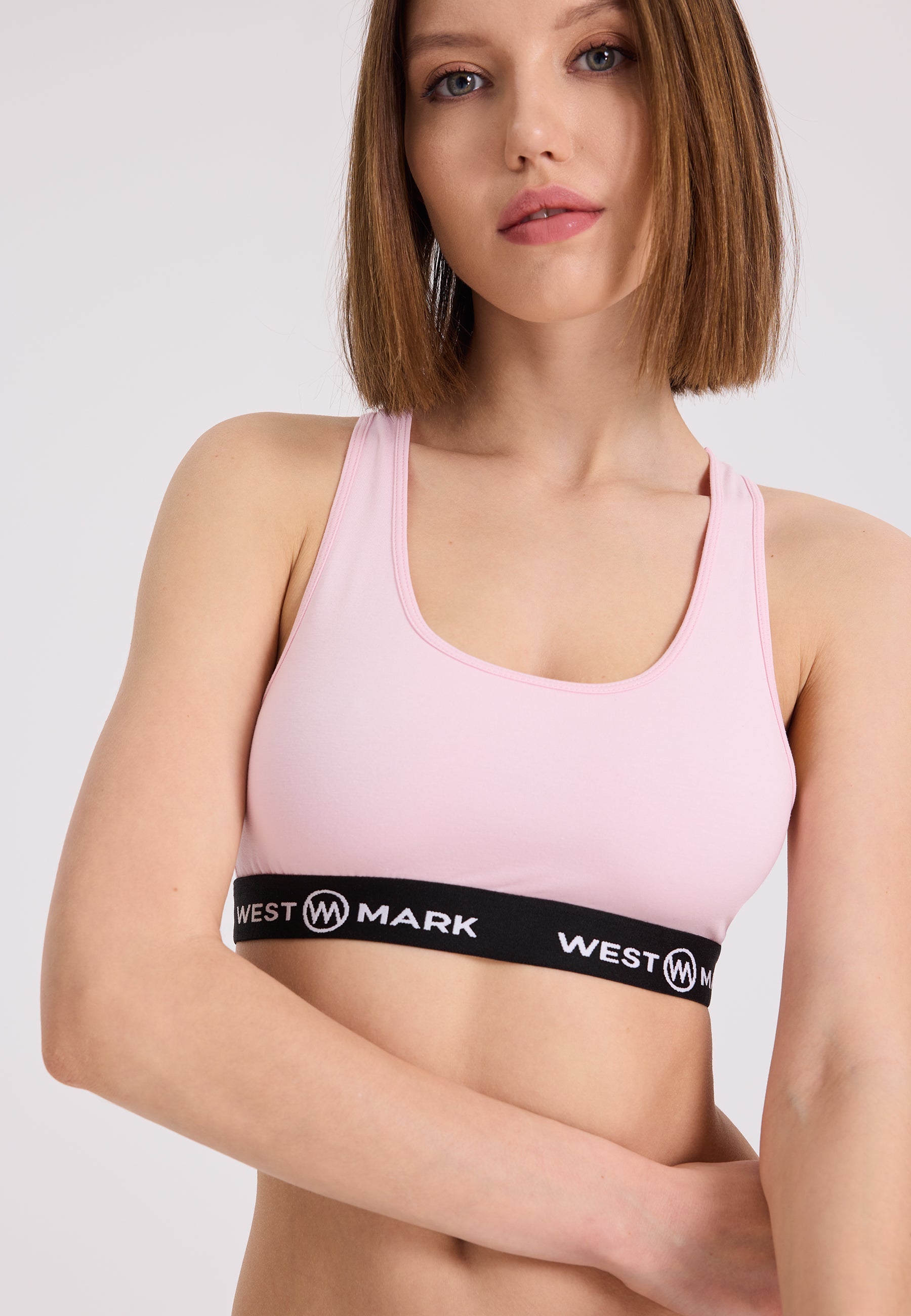 2’li Pembe Pamuk Elastan Karışımı Kadın Büstiyer LILY - Underwear - Westmark London EU(TR) Store Organik Pamuklu Sürdürülebilir Moda