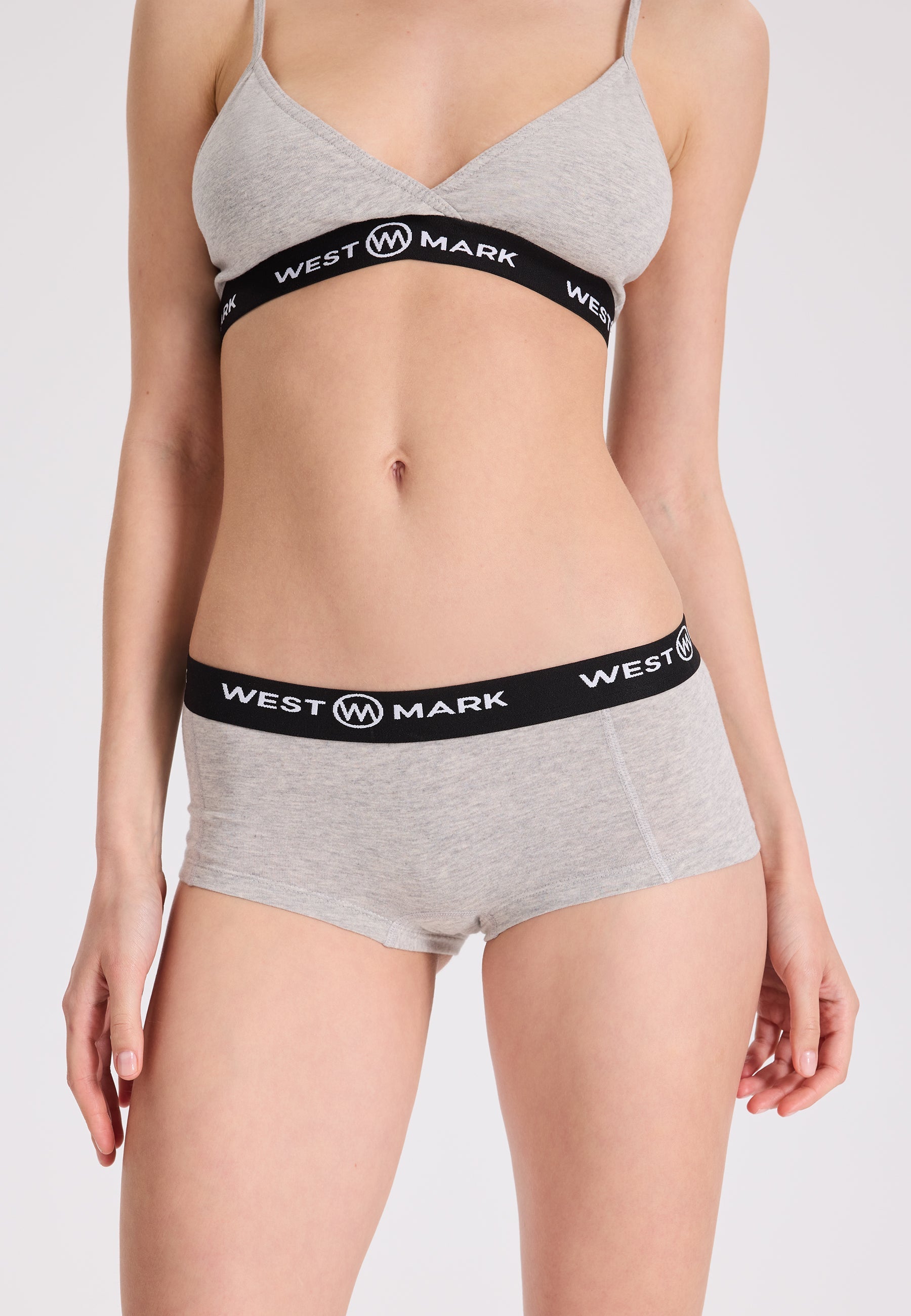 4’lü Gri Pamuk Elastan Karışımı Kadın Hipster LILY - Underwear - Westmark London EU(TR) Store Organik Pamuklu Sürdürülebilir Moda