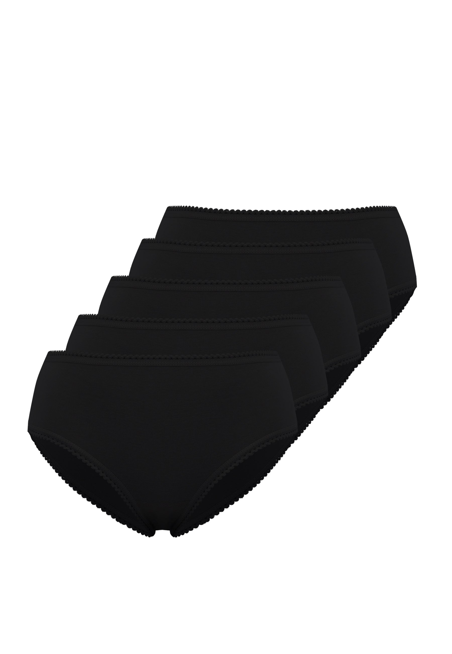 5’li Siyah Pamuklu Mini Boy Kadın Slip EVA RIB MINI - Underwear - Westmark London EU(TR) Store Organik Pamuklu Sürdürülebilir Moda