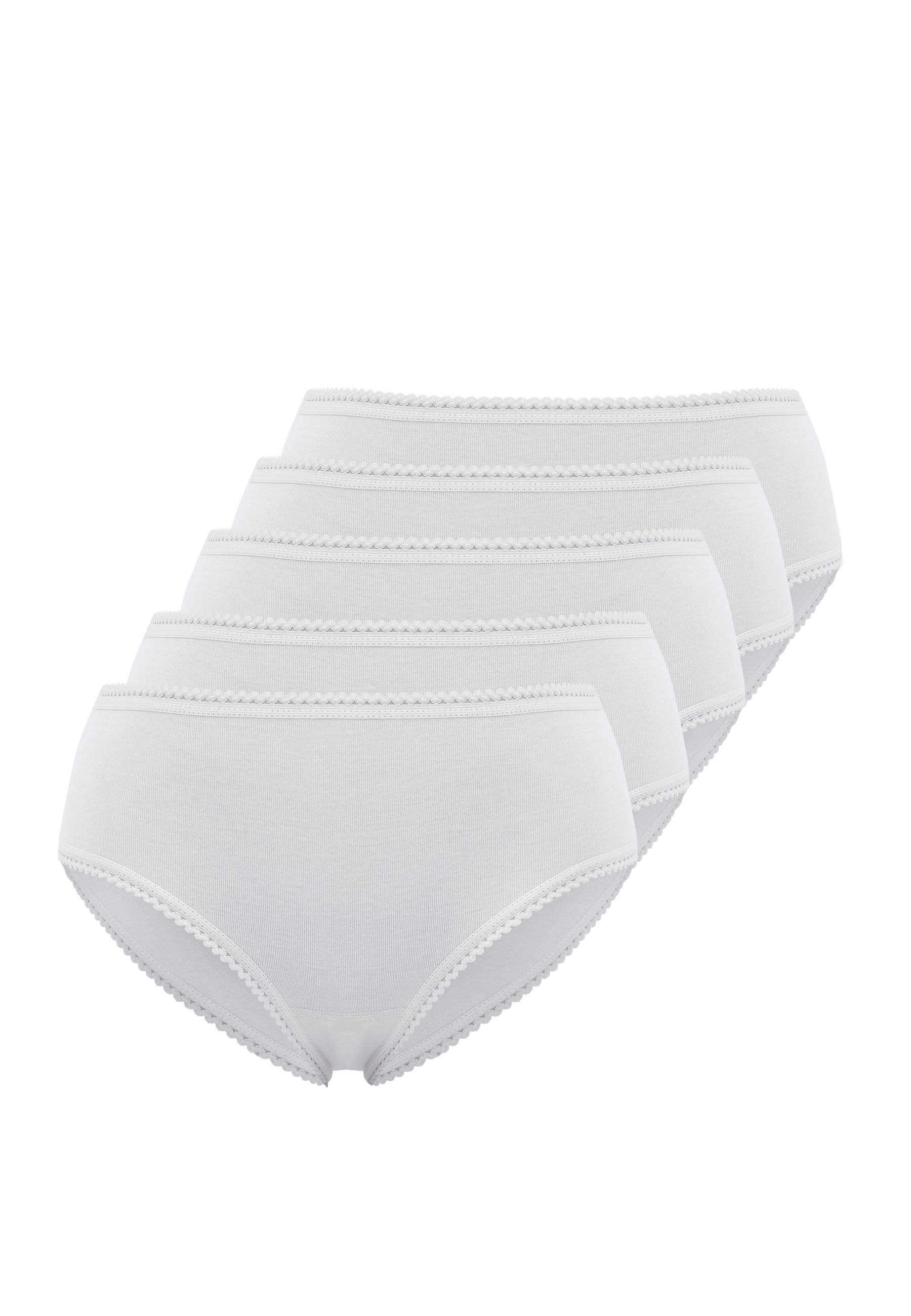 5’li Beyaz Pamuklu Mini Boy Kadın Slip EVA RIB MINI - Underwear - Westmark London EU(TR) Store Organik Pamuklu Sürdürülebilir Moda