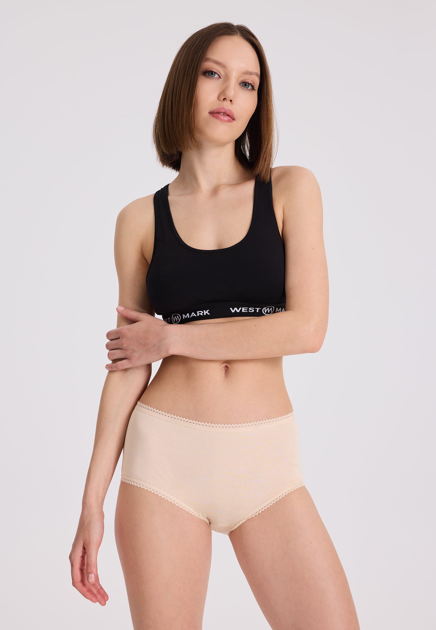 5’li Ten Rengi Pamuklu Maxi Boy Yüksel Bel Kadın Slip EVA RIB MAXI - Underwear - Westmark London EU(TR) Store Organik Pamuklu Sürdürülebilir Moda