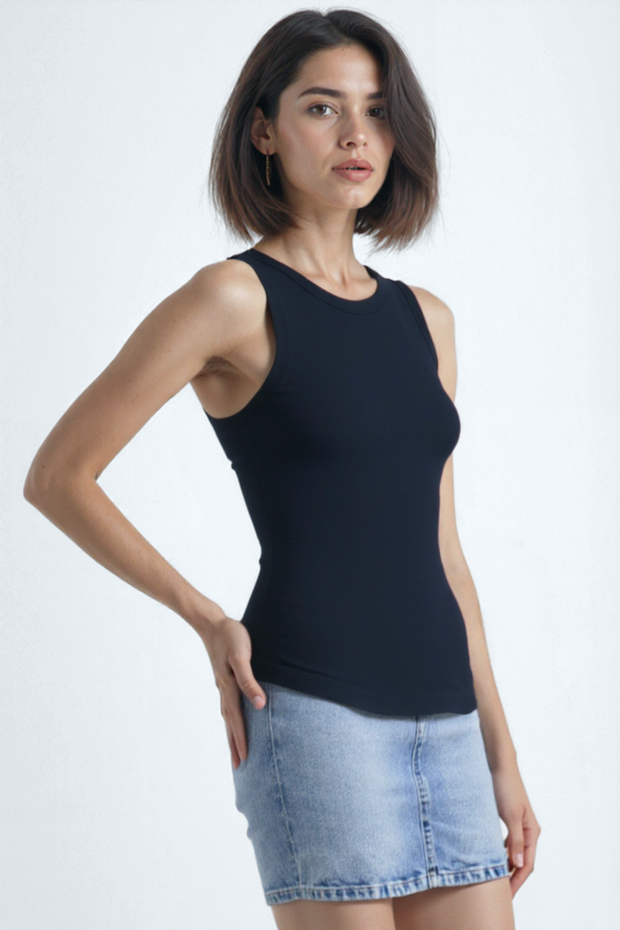2'li Siyah Kırmızı Bisiklet Yaka Pamuklu Kısa Kollu Kadın T-Shirt CHARLOTTE S/L TOP - Tops - Westmark London EU(TR) Store Organik Pamuklu Sürdürülebilir Moda