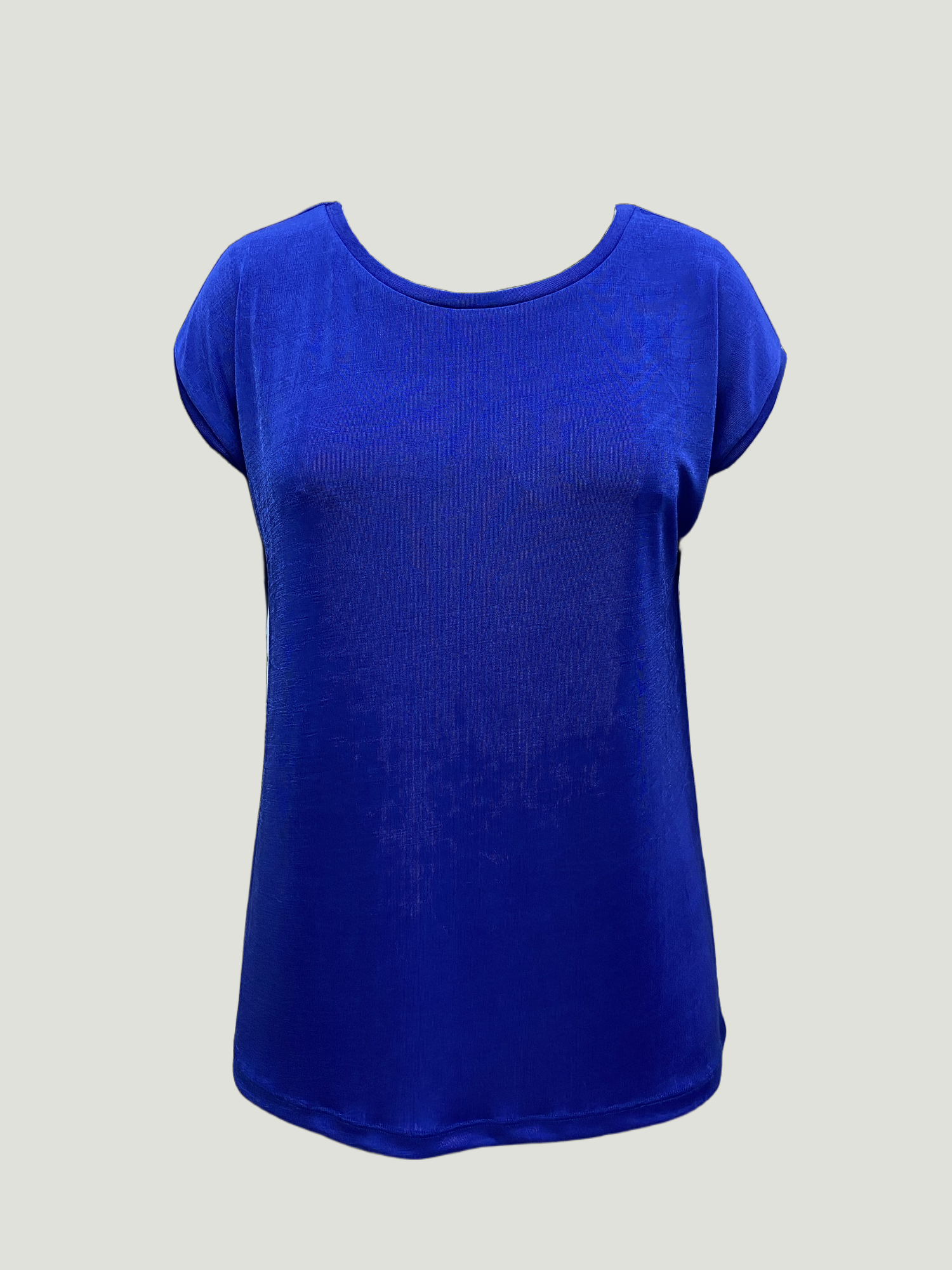 Prenses Mavi Bisiklet Yaka Pamuklu Kadın Kısa Kollu T-Shirt BETTY O-NECK TOP