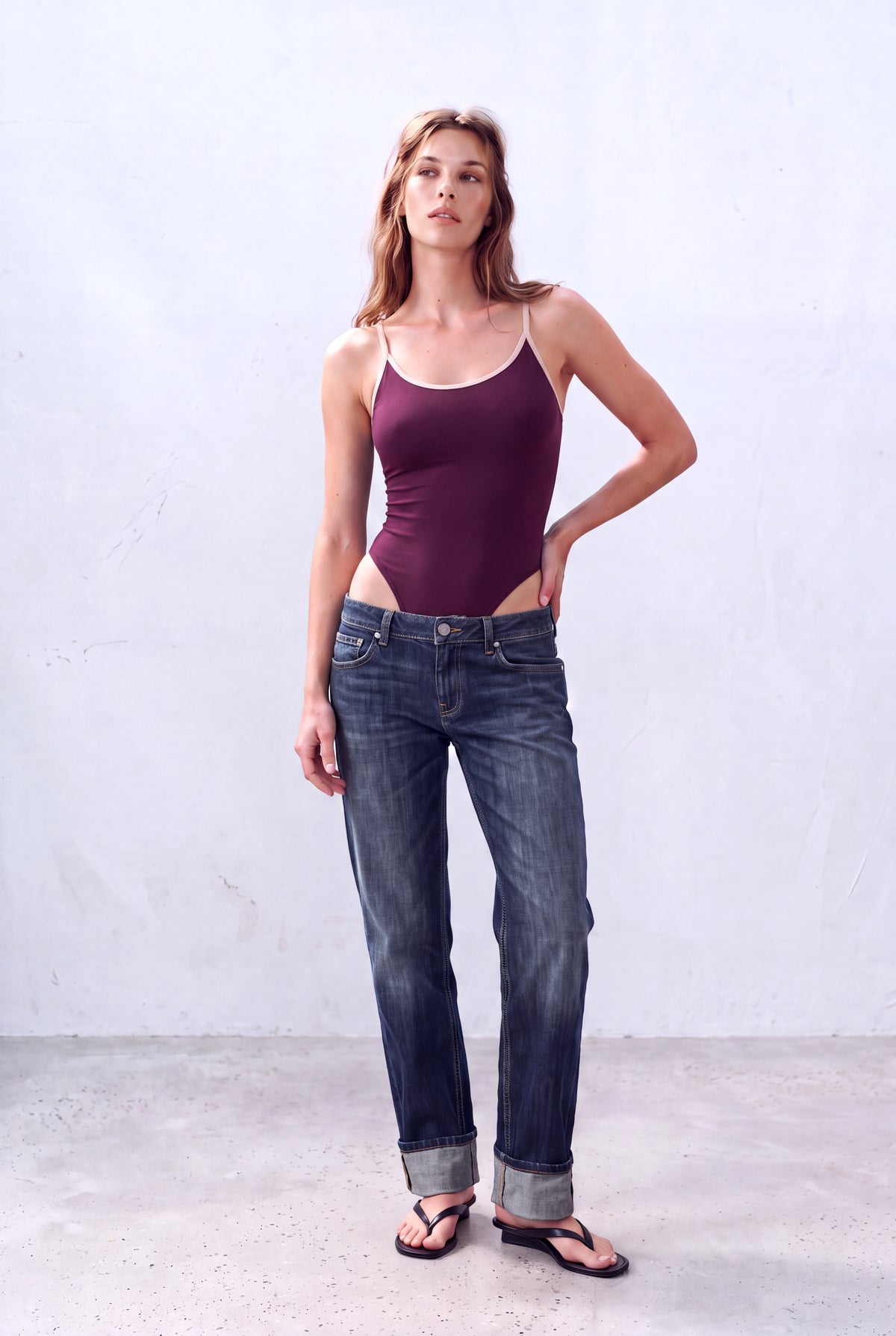 Bordo Kadın Bordo Pamuklu Askılı Kolsuz Renkli Biyeli Body PHOEBE - Bodysuit - Westmark London EU(TR) Store Organik Pamuklu Sürdürülebilir Moda