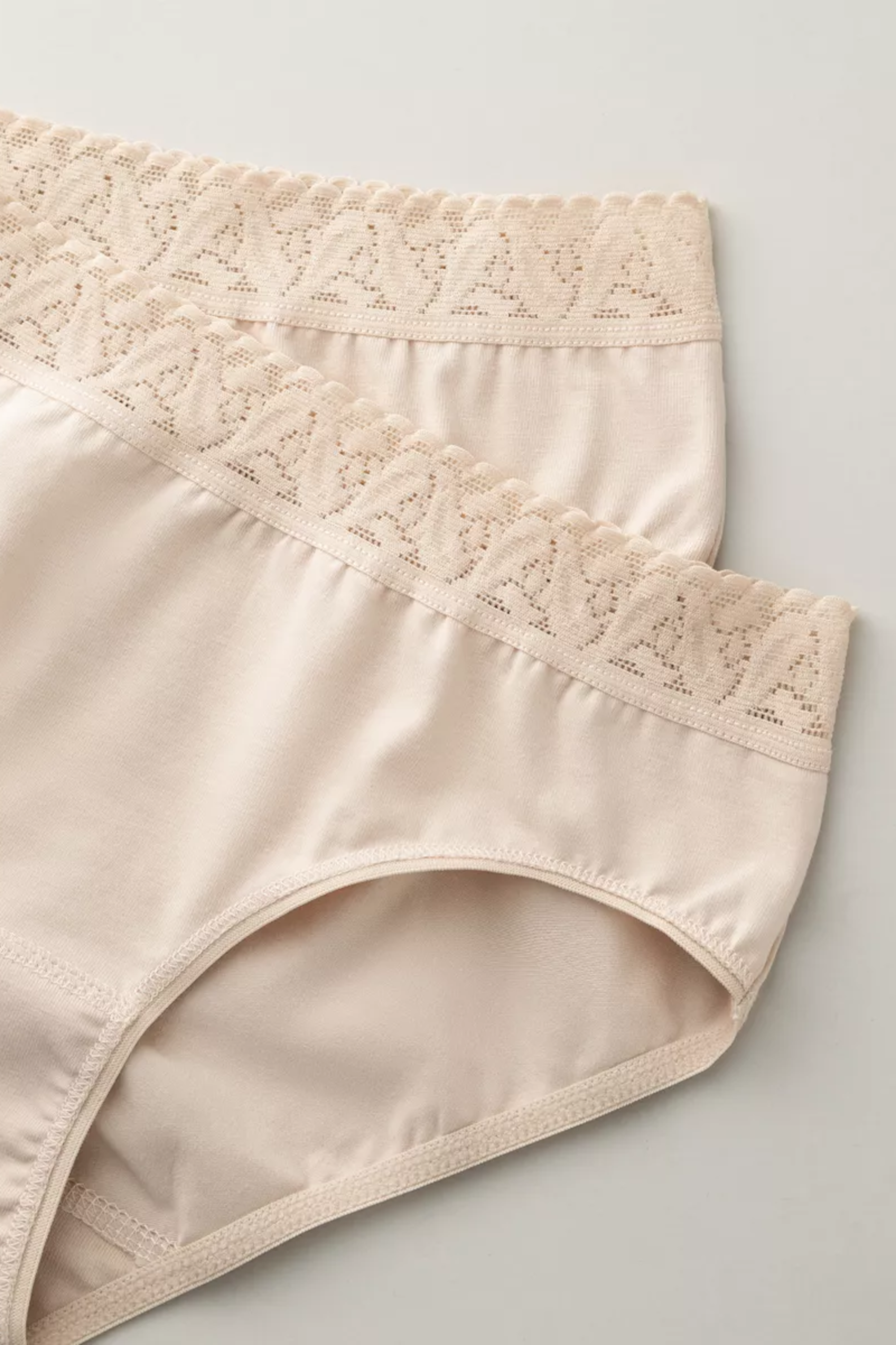 4'lü Ten Rengi  Pamuk / Elastan Kız Çocuk Üstten Dantelli Slip Külot Seti LCIRINA - Underwear - Westmark London EU(TR) Store Organik Pamuklu Sürdürülebilir Moda