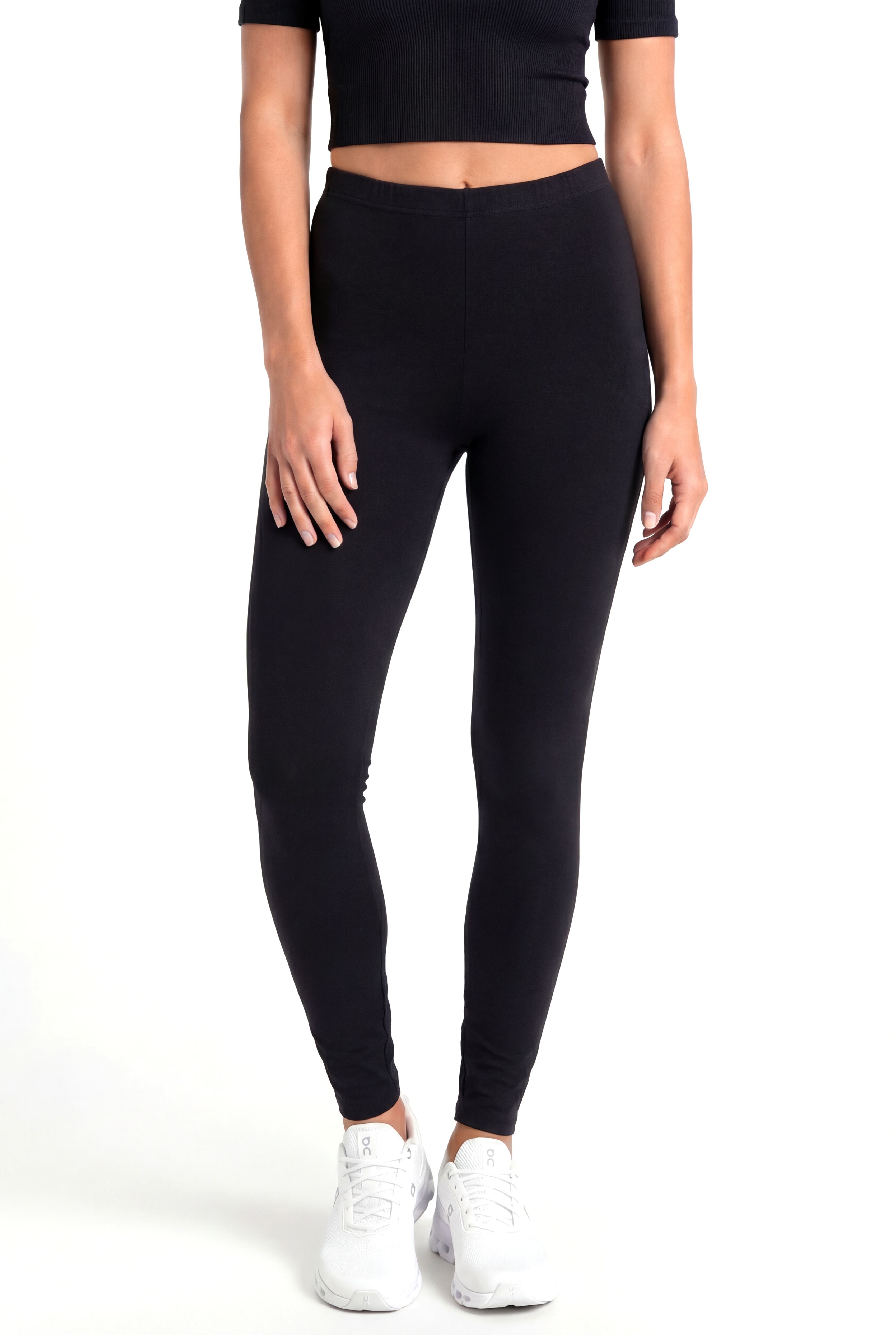 Gece Siyahı Lastikli Bel Kadın Tayt Lillian Long Legging - Sweatpant - Westmark London EU(TR) Store Organik Pamuklu Sürdürülebilir Moda