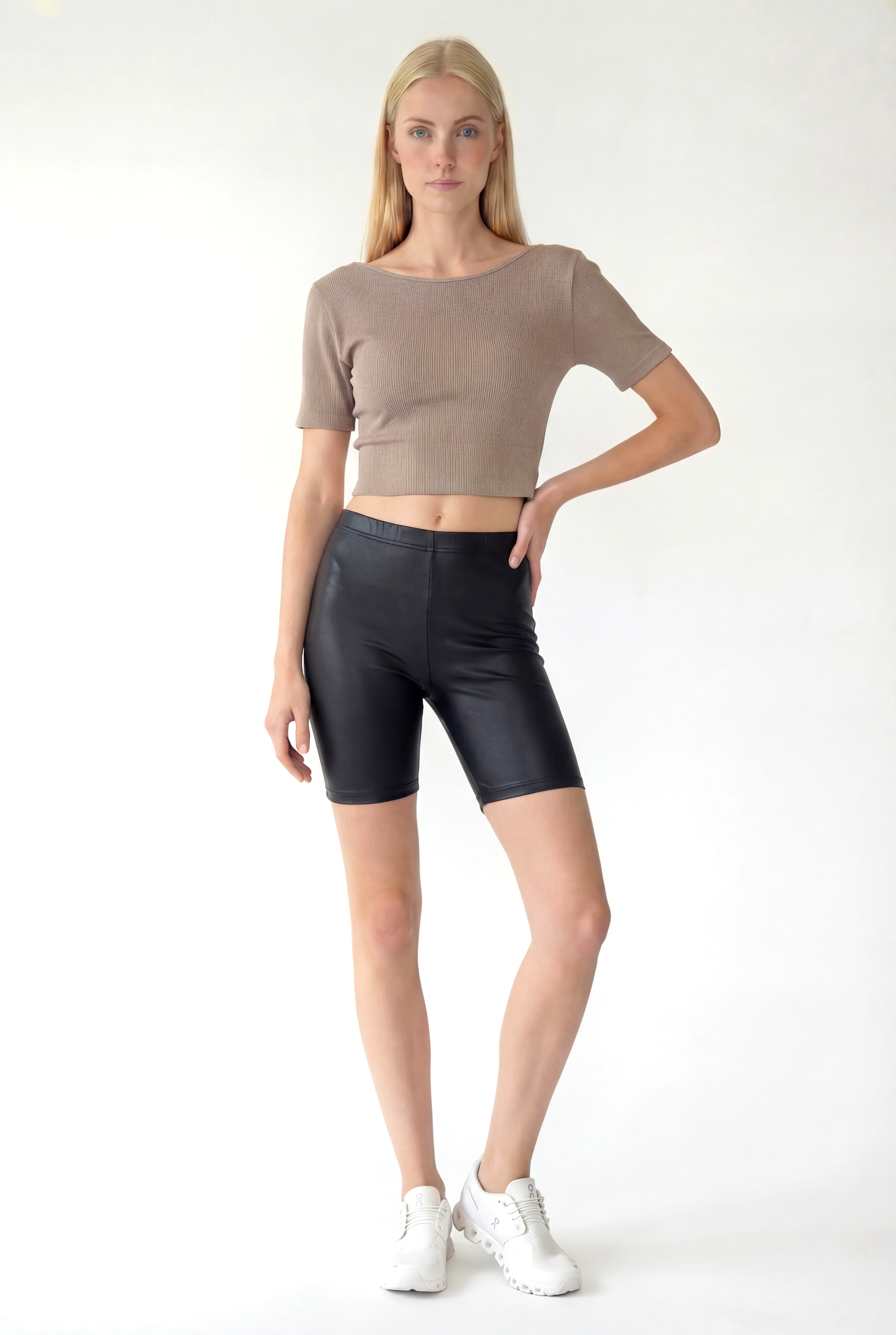 Siyah Polyester Elastan Karışımlı Kadın Biker Şort LUCINE BIKE SHORTS - Sweatpant - Westmark London EU(TR) Store Organik Pamuklu Sürdürülebilir Moda