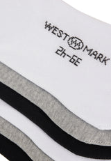 INVISIBLE SOCKS 6-PACK in Black, White, Grey Melange - Socks - Westmark London EU(TR) Store Organik Pamuklu Sürdürülebilir Moda