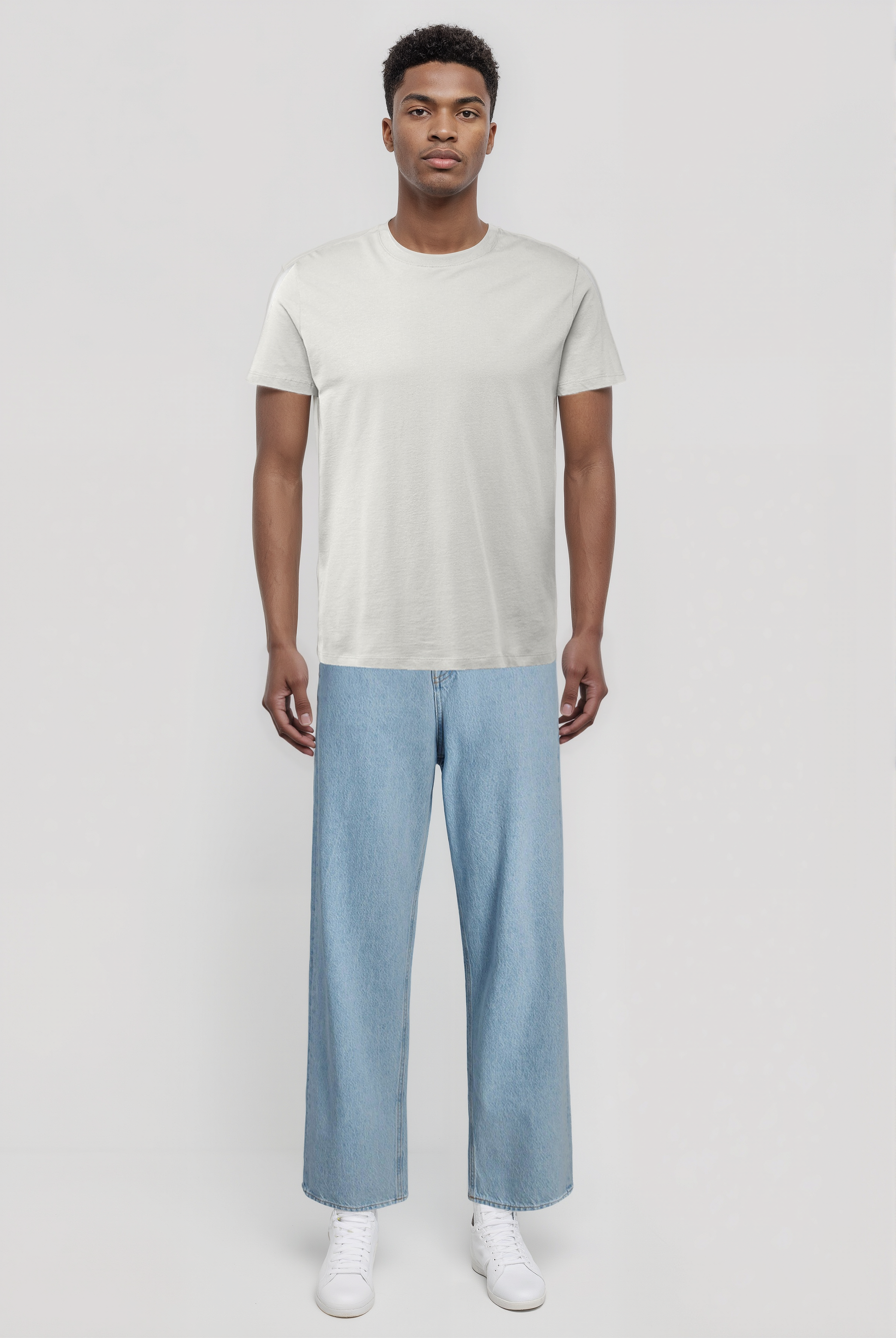 Kırık Beyaz Bisiklet Yaka Kısa Kollu Erkek T-Shirt WILLIAM - T-Shirt - Westmark London EU(TR) Store Organik Pamuklu Sürdürülebilir Moda